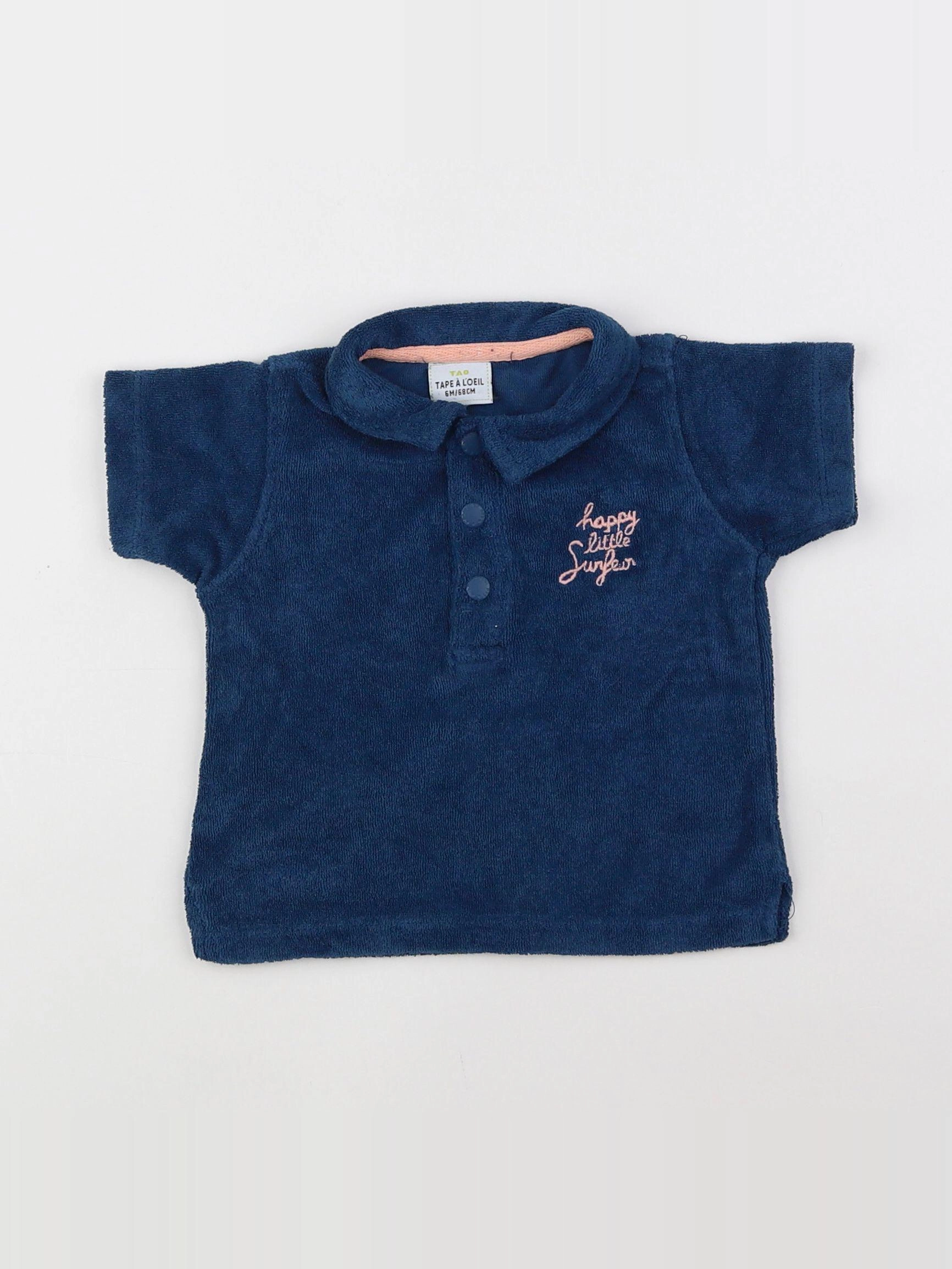 Tape à l'oeil - polo bleu - 6 mois