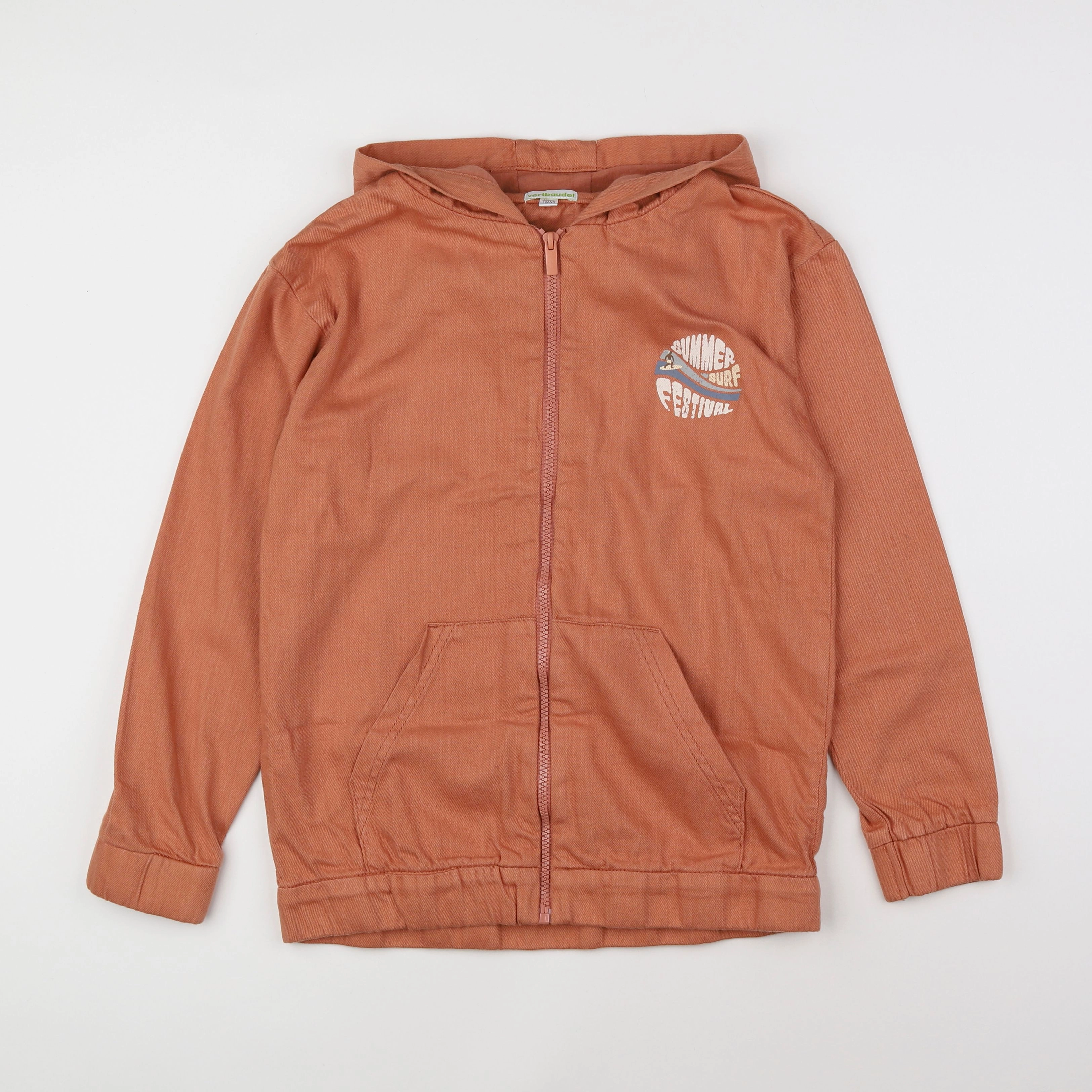 Vertbaudet - veste orange - 12 ans