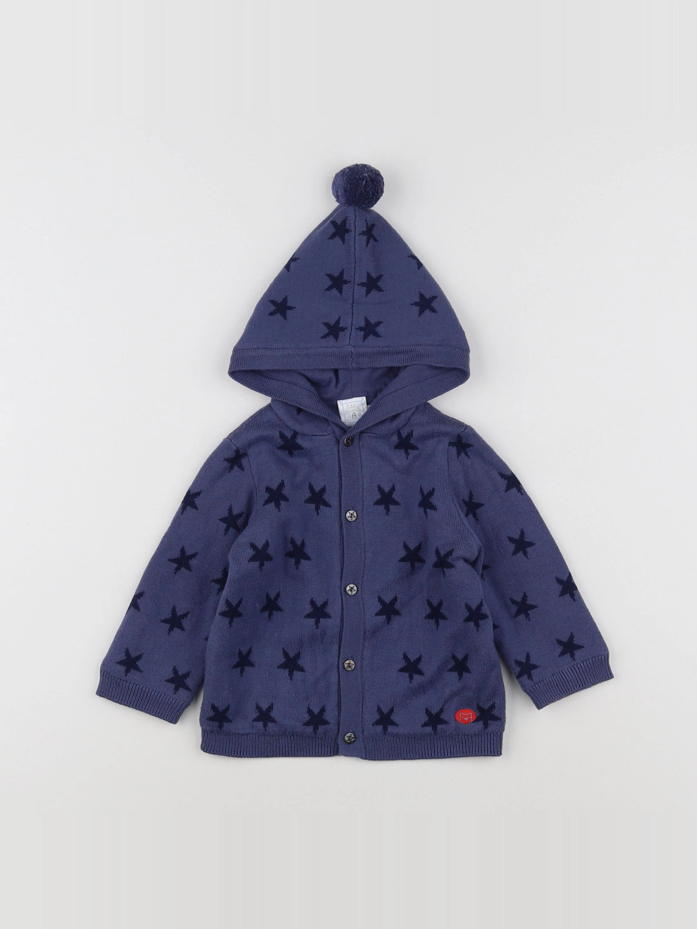 Cadet Rousselle - gilet bleu - 6 mois