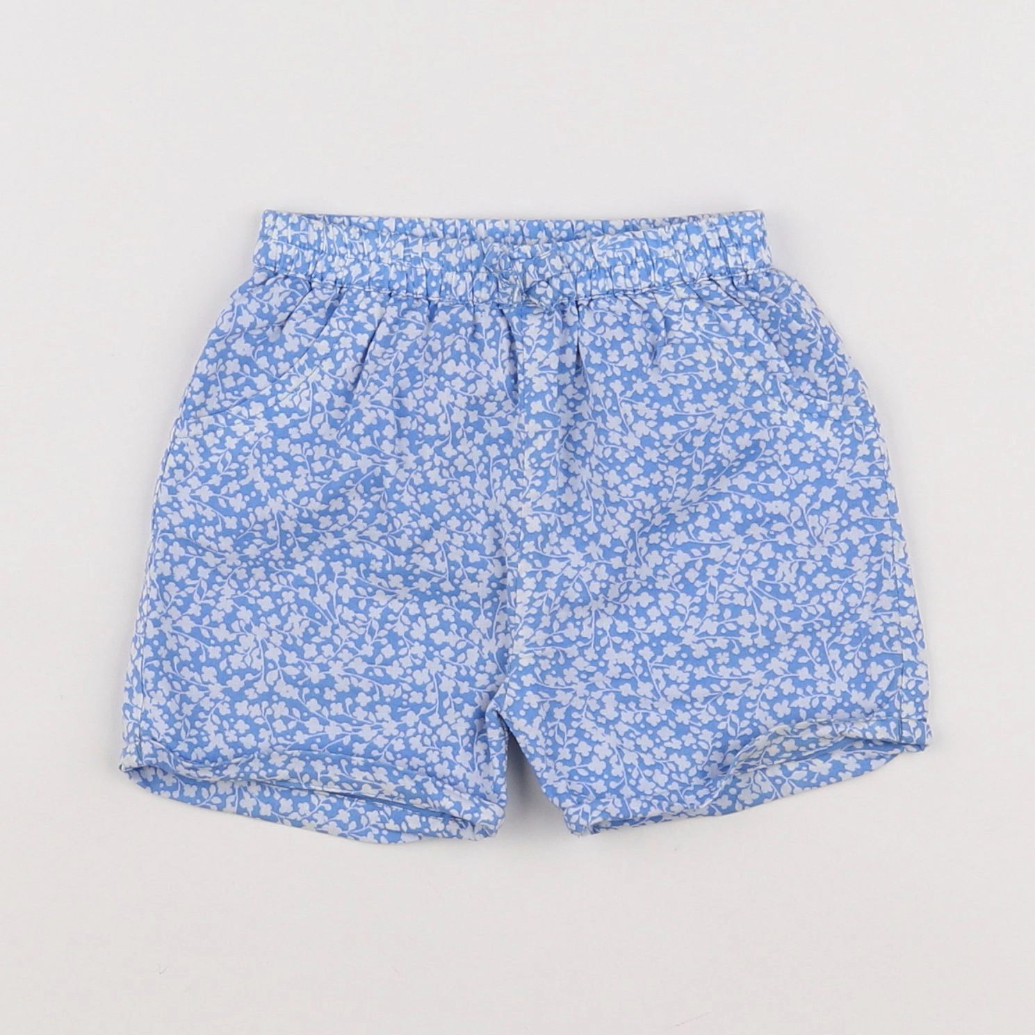 Marks & Spencer  - short bleu - 6/9 mois