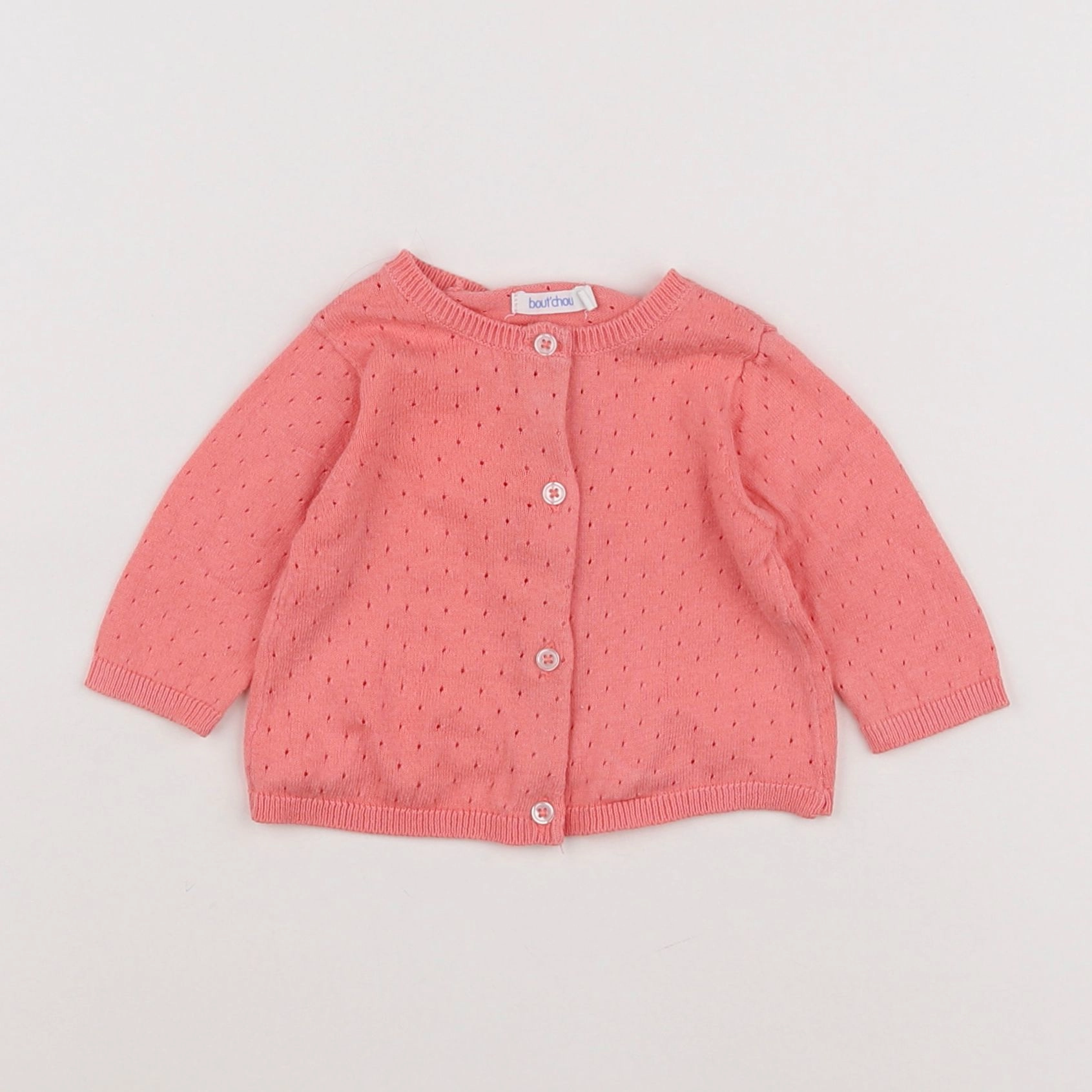 Boutchou - gilet rose - 1 mois