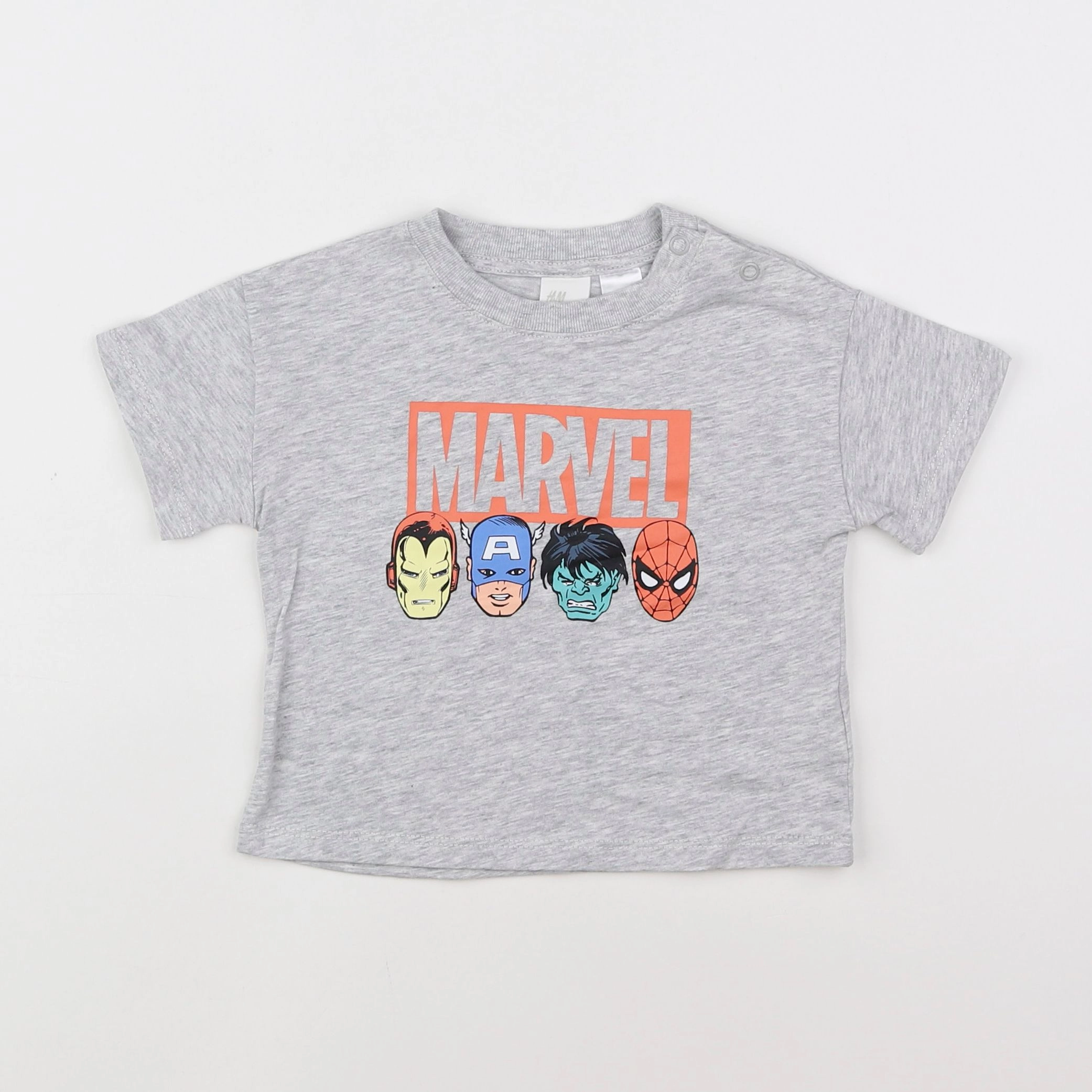H&M - tee-shirt gris - 3/6 mois