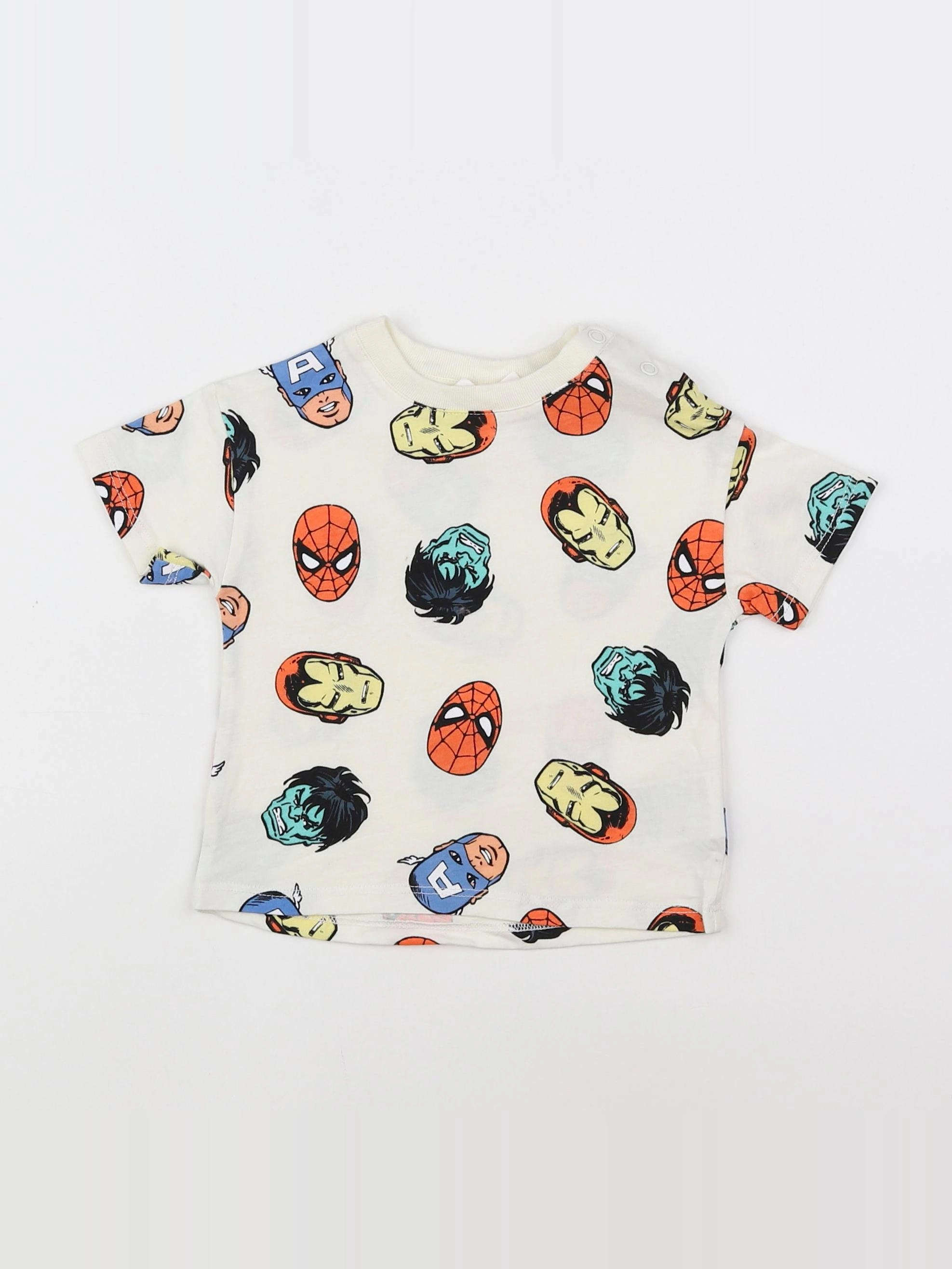 H&M - tee-shirt multicolore - 3/6 mois
