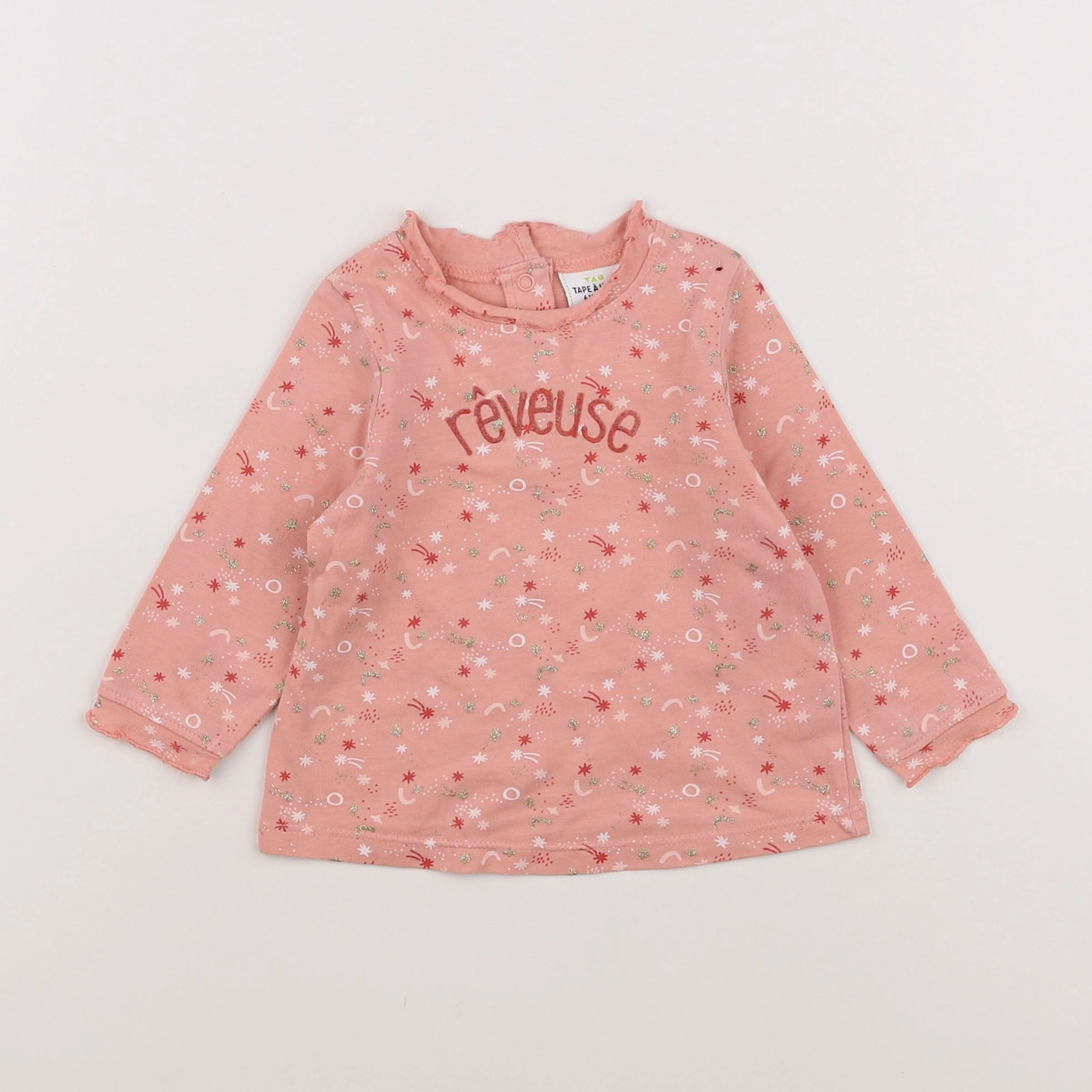 Tape à l'oeil - tee-shirt rose - 6 mois