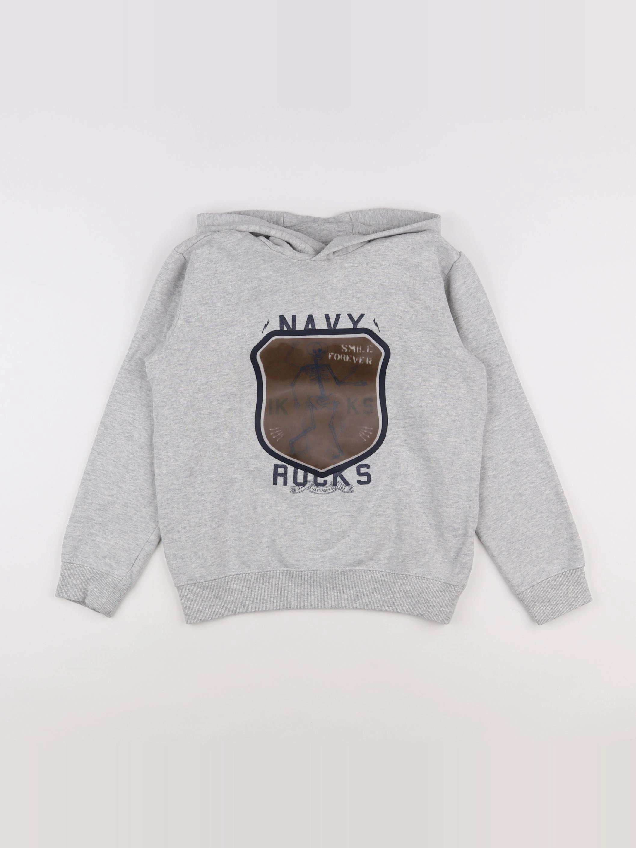 IKKS - sweat gris - 10 ans