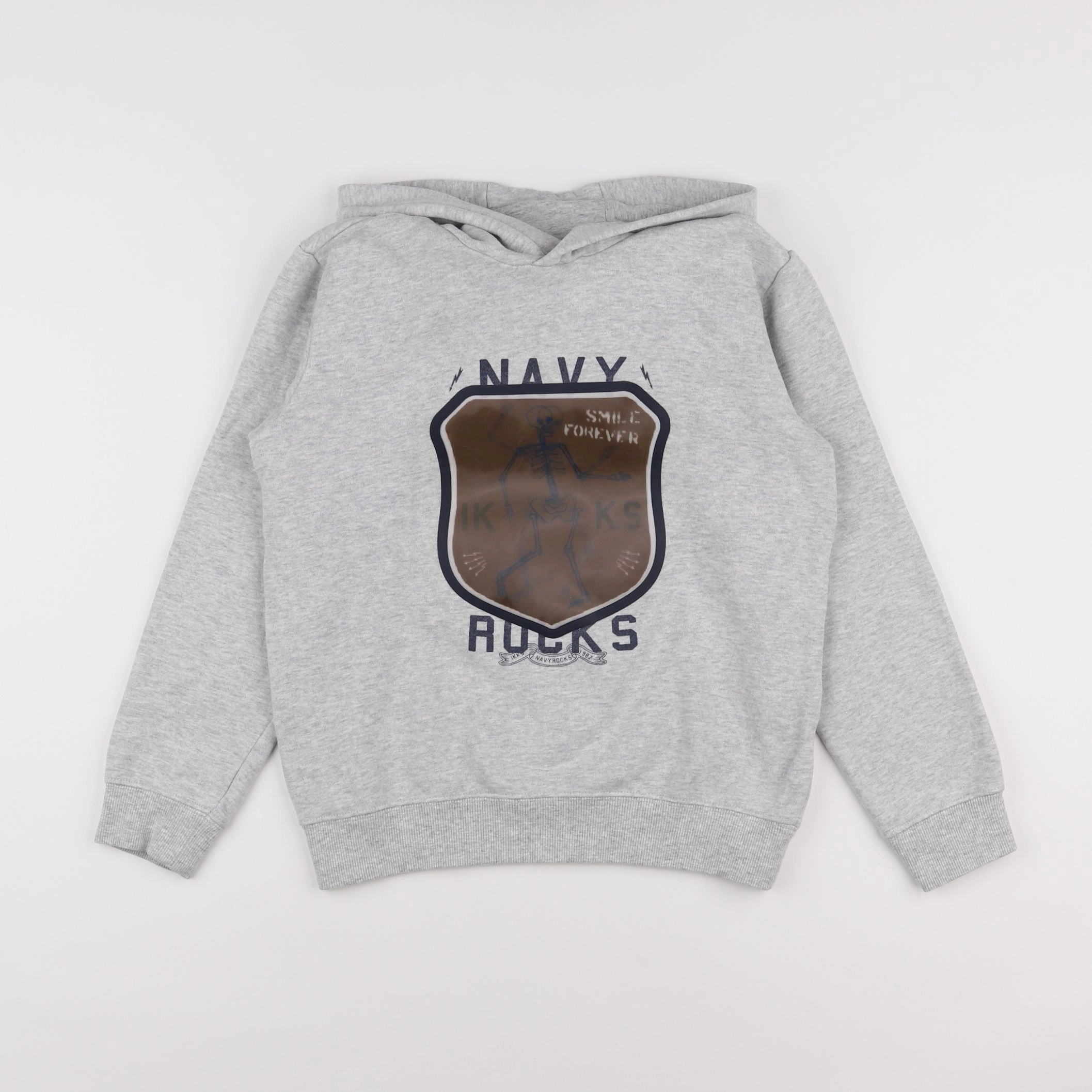 IKKS - sweat gris - 10 ans