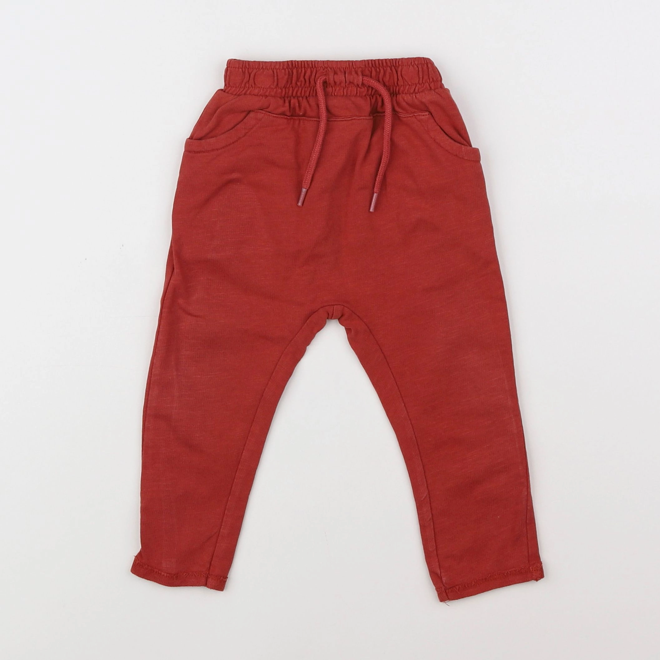 Vertbaudet - jogging rouge - 9 mois
