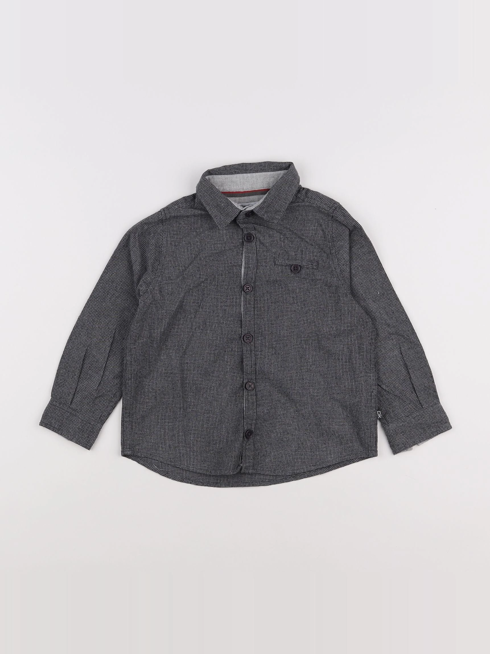 Okaidi - chemise gris - 3 ans