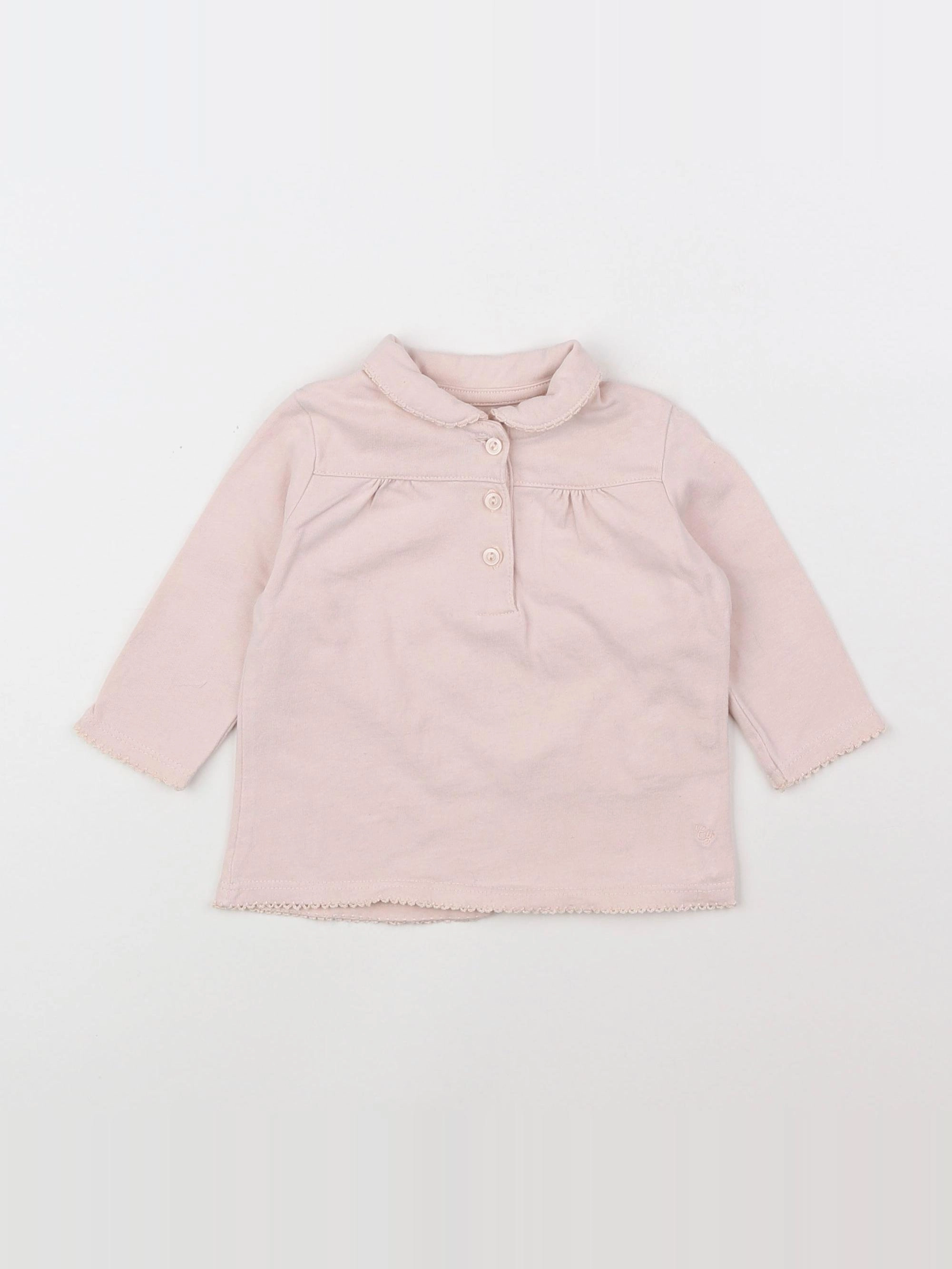 Cyrillus - tee-shirt rose - 9 mois