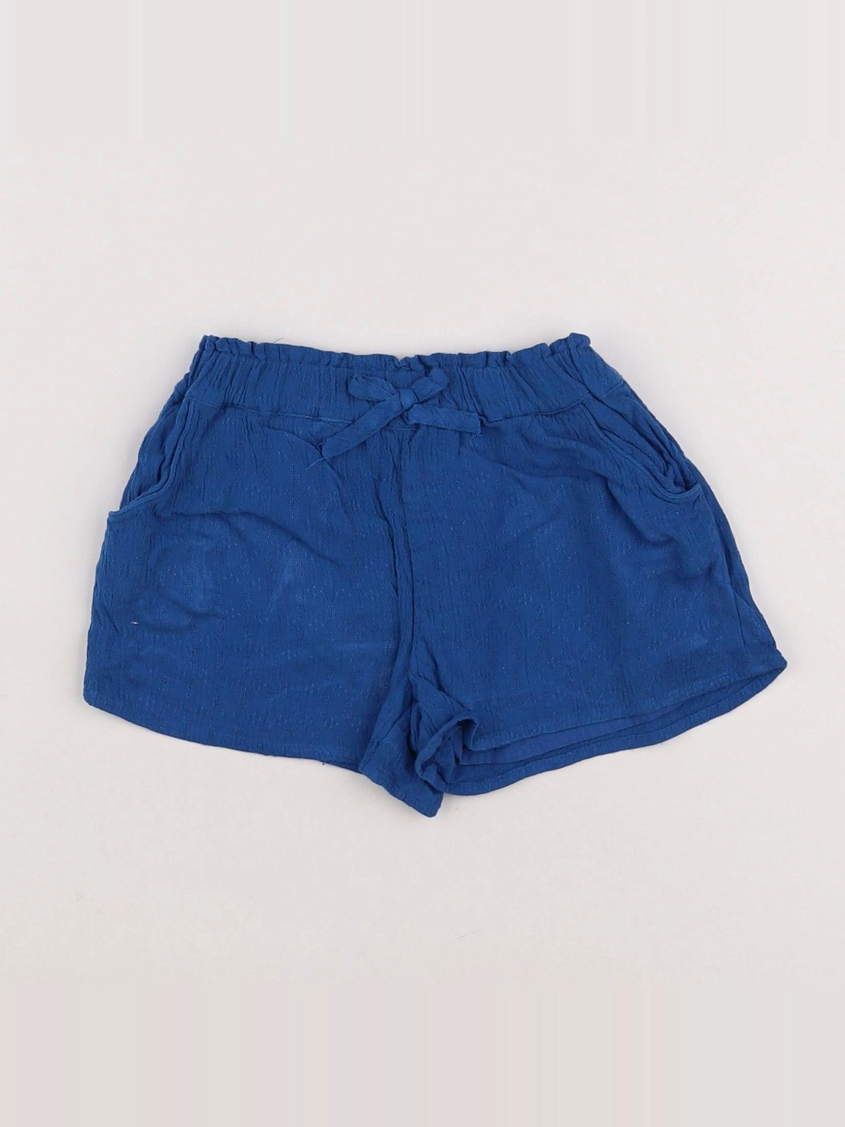Next - short bleu - 6/9 mois