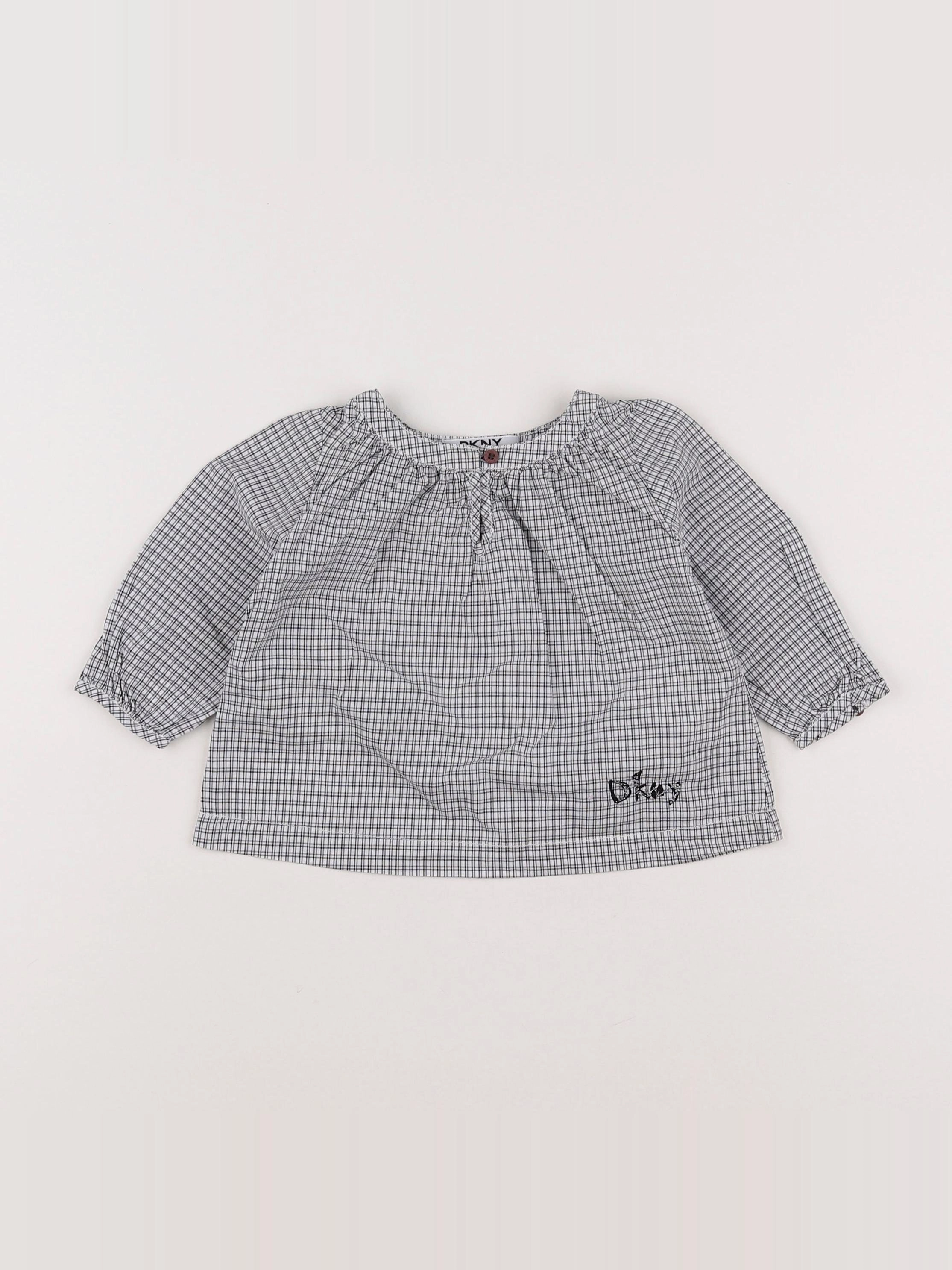 Dkny - blouse blanc, gris - 6 mois