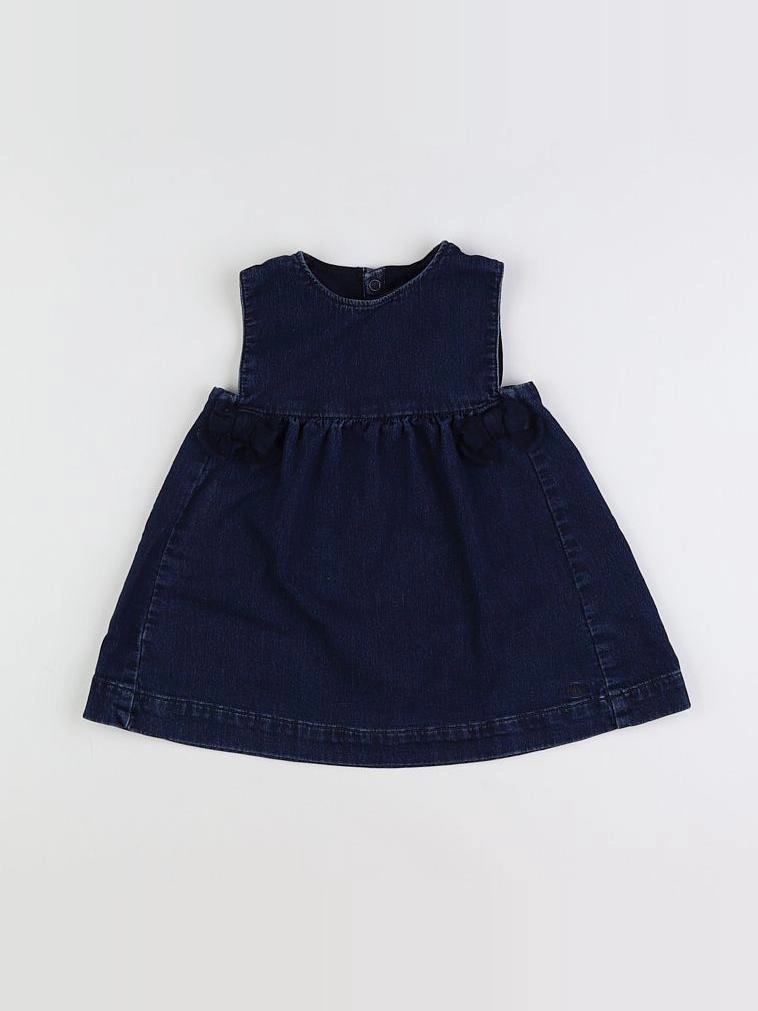 Petit Bateau - robe bleu - 18 mois