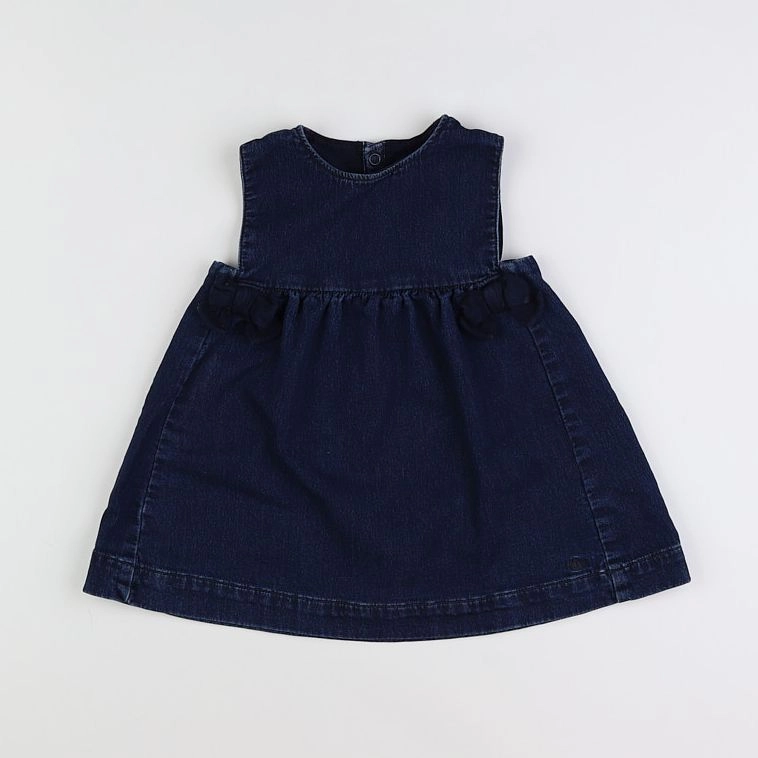 Petit Bateau - robe bleu - 18 mois