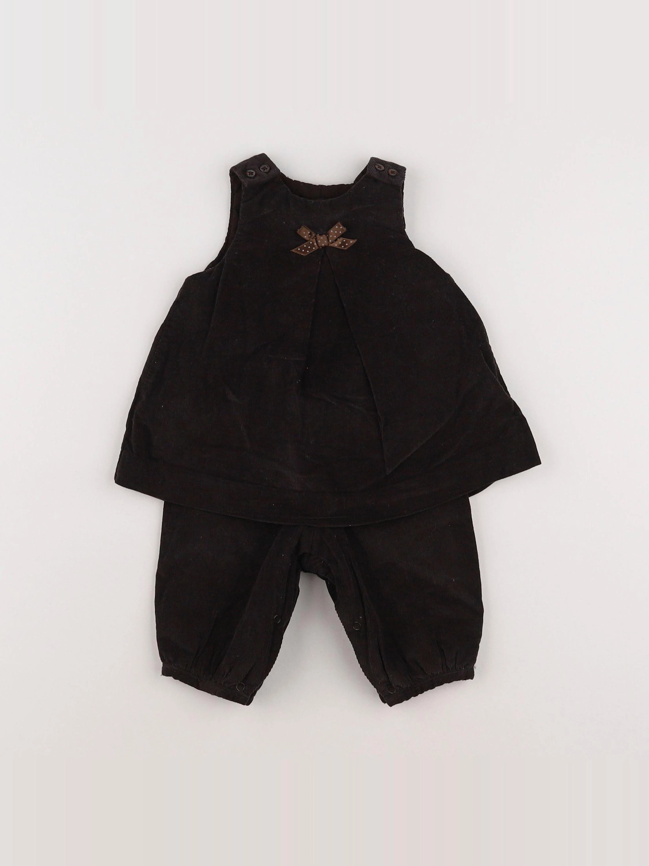 Jacadi - combinaison marron - 3 mois