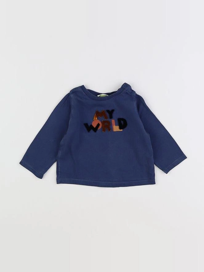Tape à l'oeil - tee-shirt bleu - 9 mois