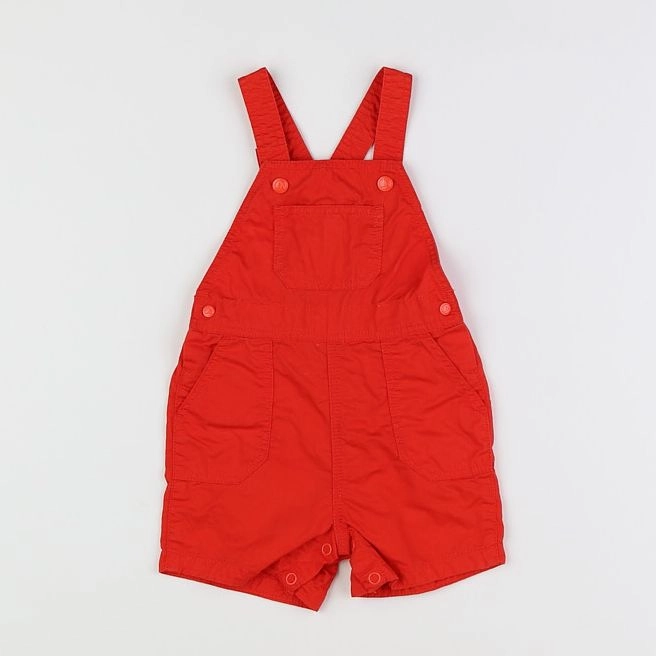 Petit Bateau - salopette rouge - 6 mois