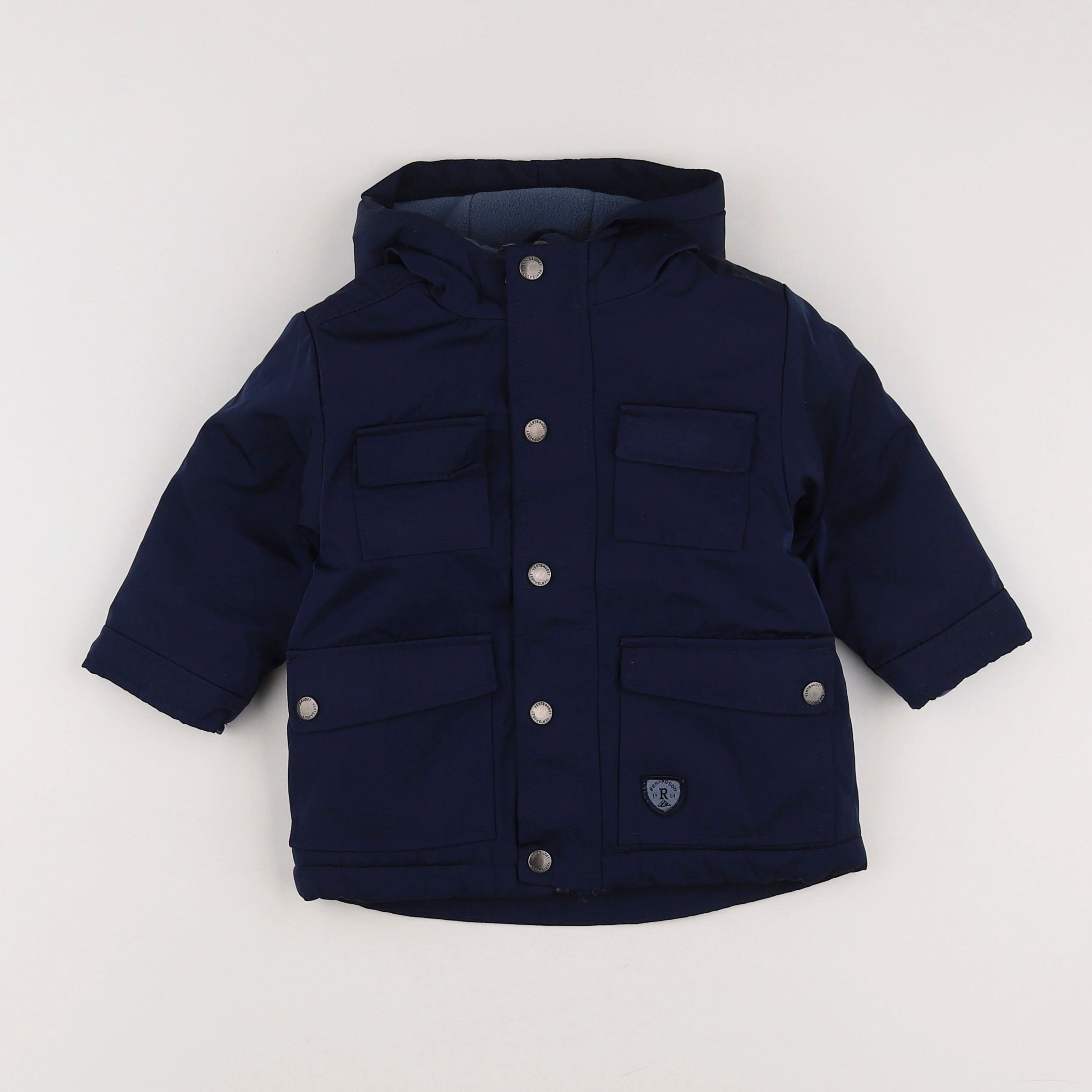 Vertbaudet - parka bleu - 12 mois