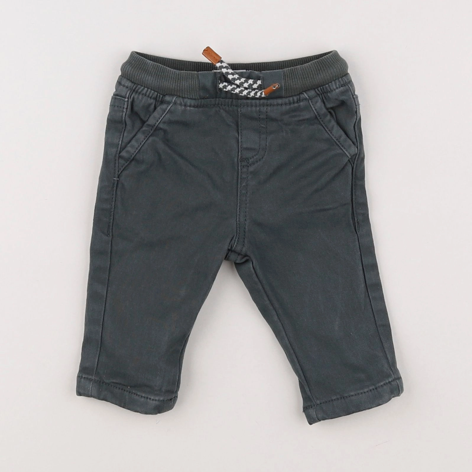 Vertbaudet - pantalon vert - 3 mois