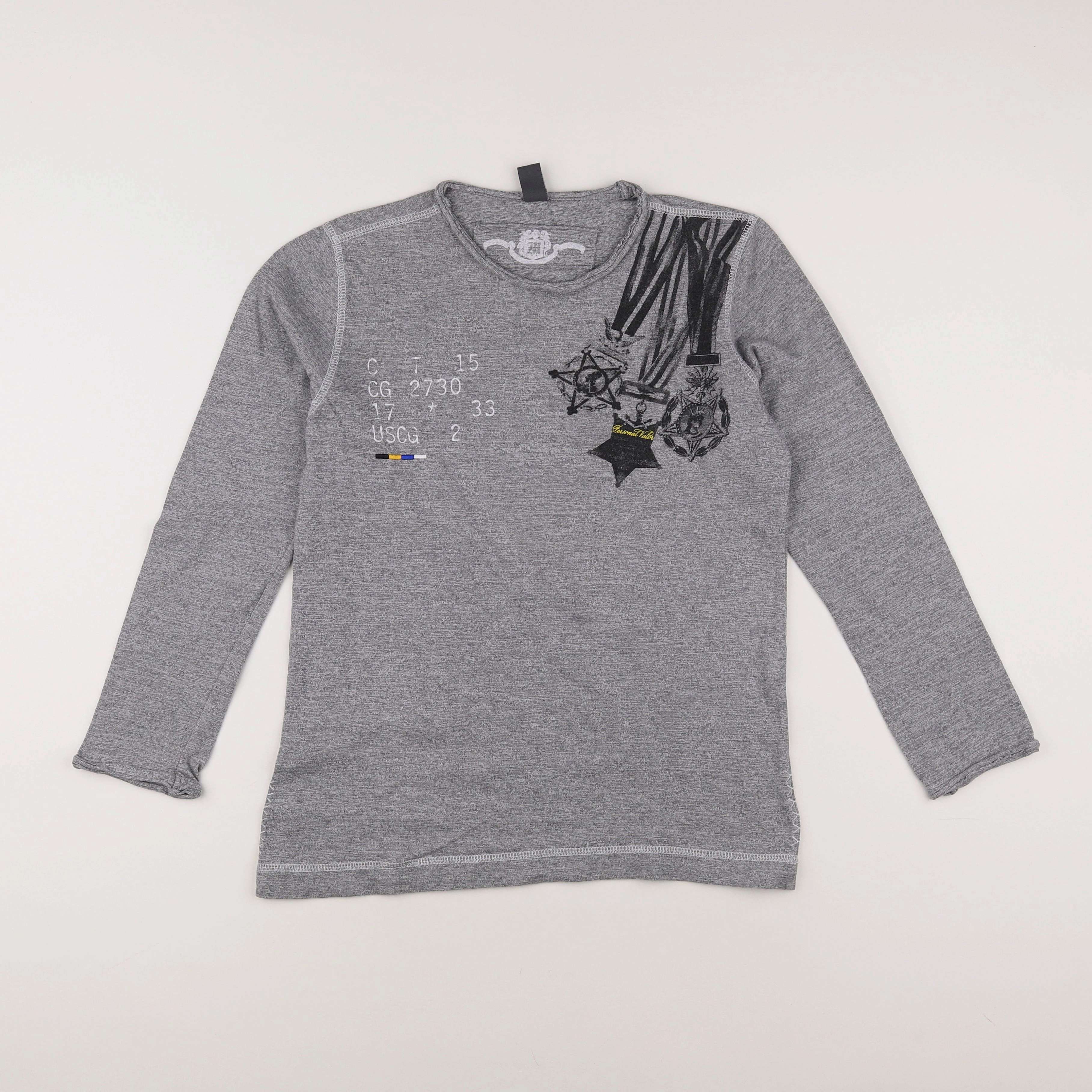 Zara - tee-shirt gris - 9/10 ans