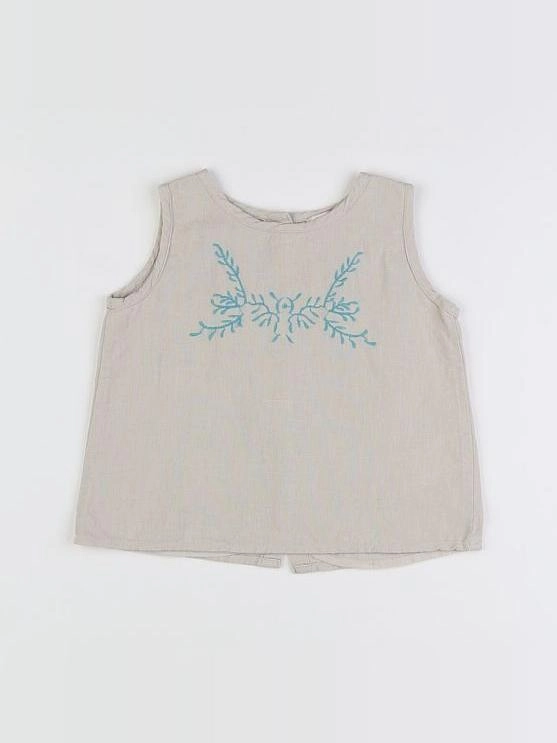 Bonnet à Pompon - blouse gris - 18 mois