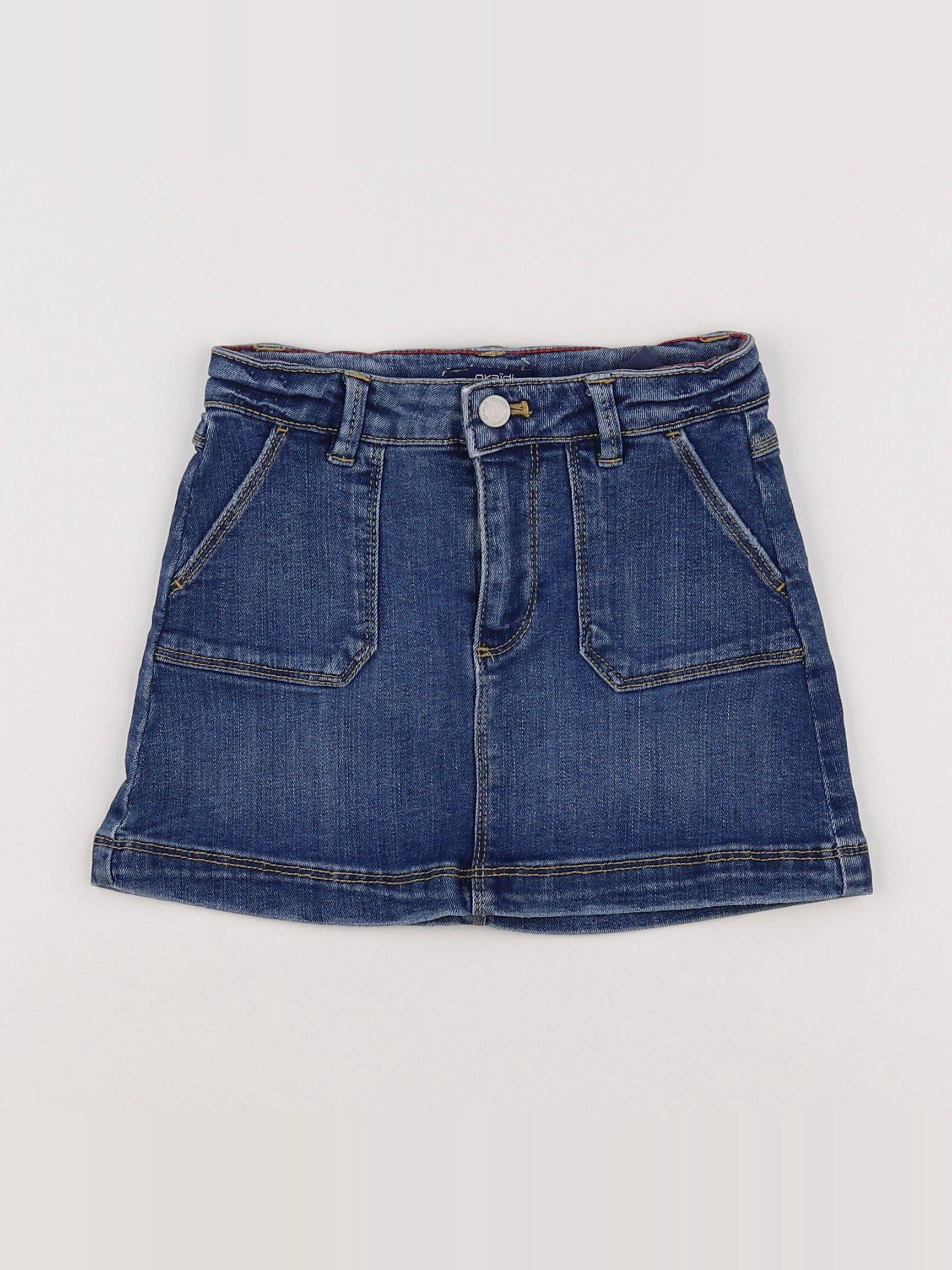 Okaidi - jupe bleu - 4 ans