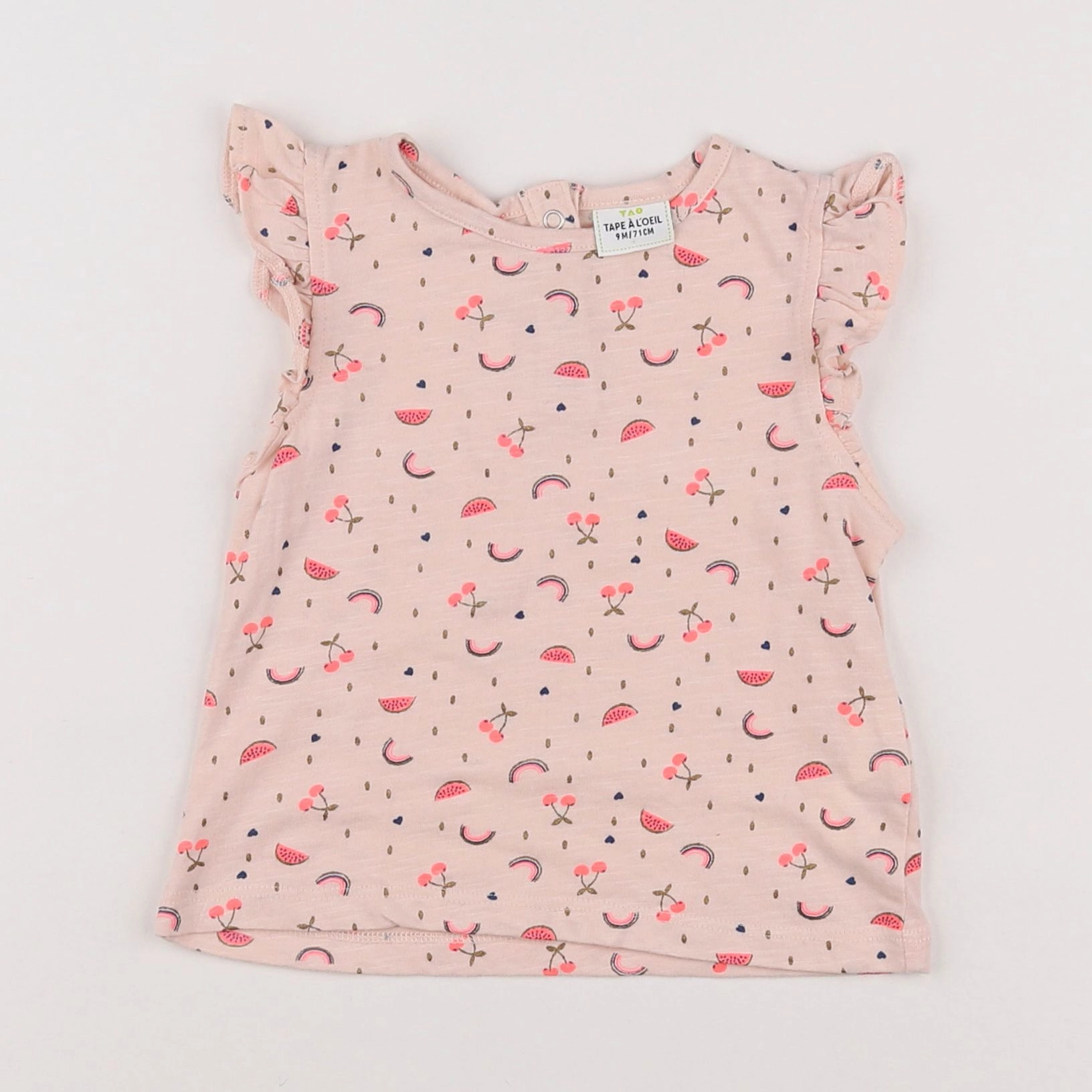 Tape à l'oeil - tee-shirt rose - 9 mois