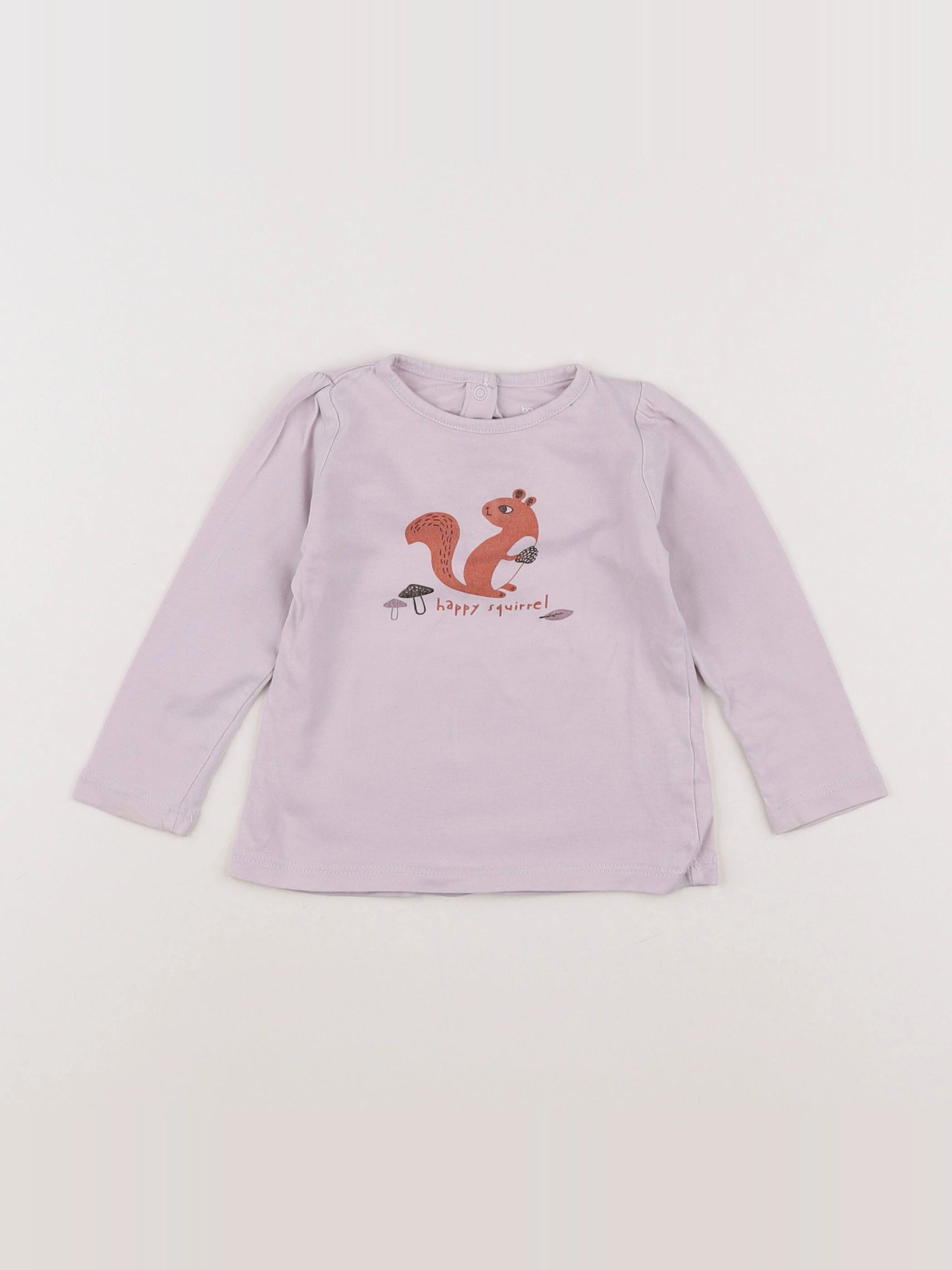 Boutchou - tee-shirt rose - 12 mois