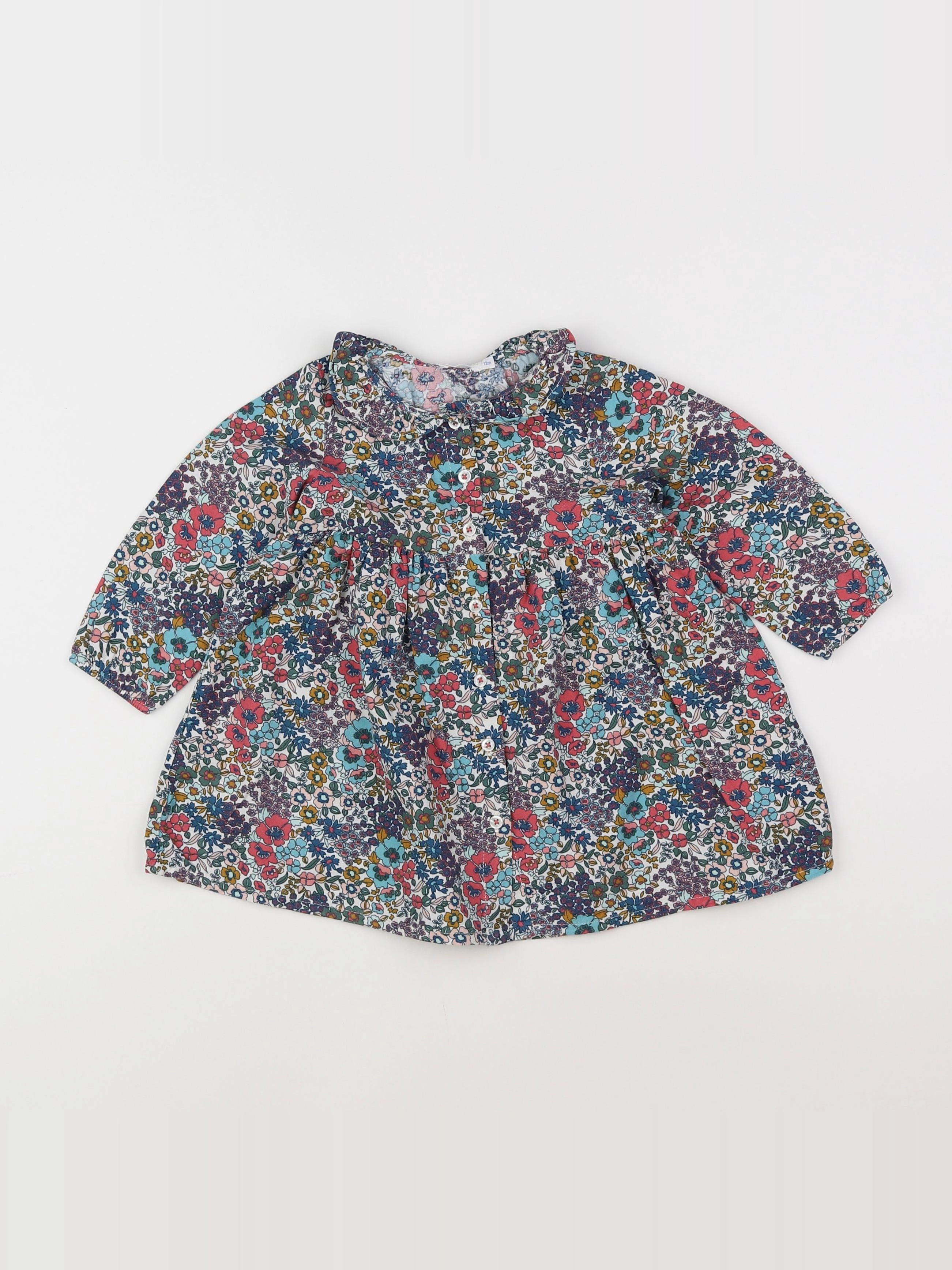 Boutchou - robe multicolore - 12 mois