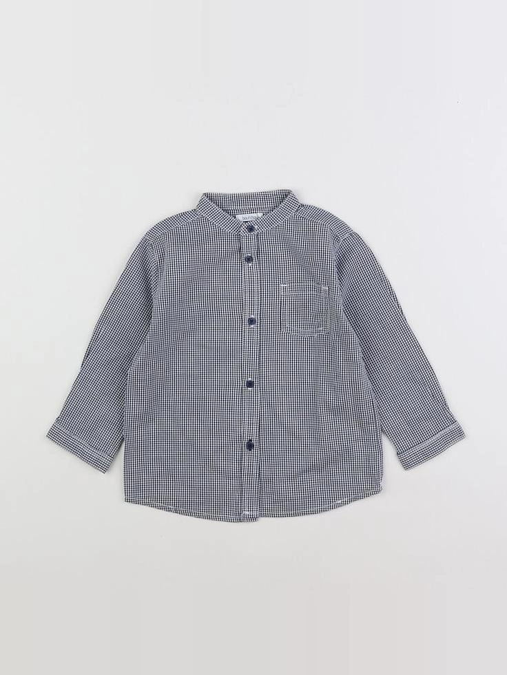 Boutchou - chemise bleu - 18 mois