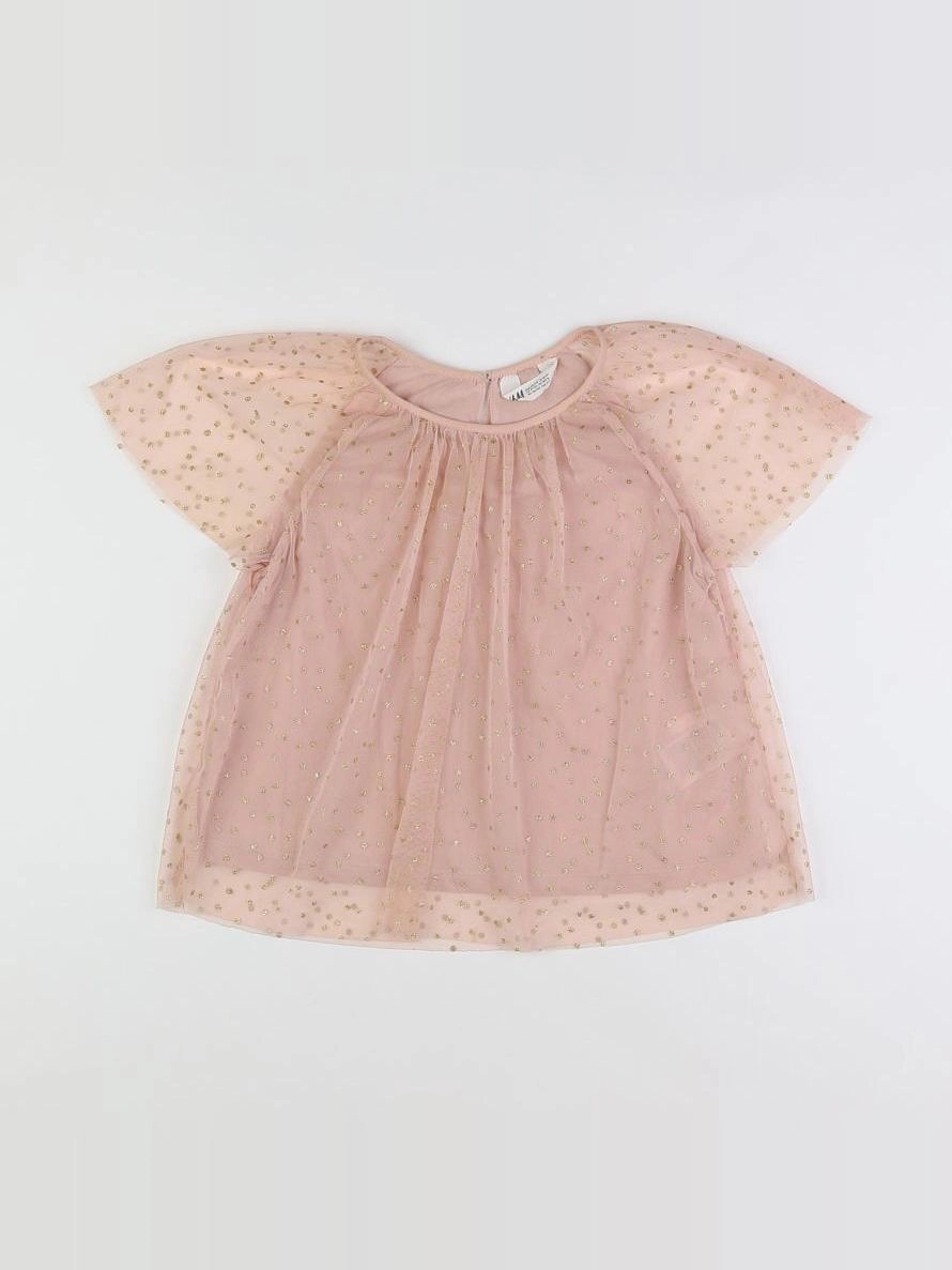 H&M - blouse rose - 11/12 ans
