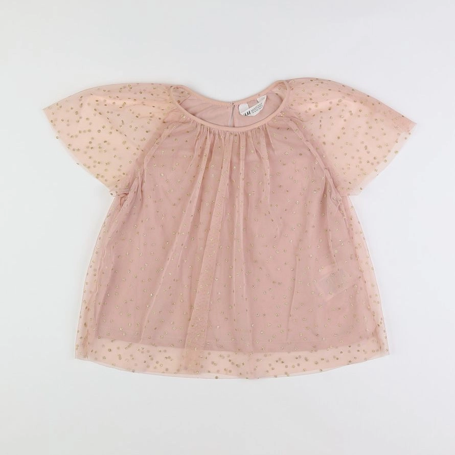 H&M - blouse rose - 11/12 ans