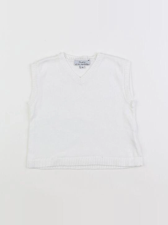 Arsène et les pipelettes - pull blanc - 2 ans