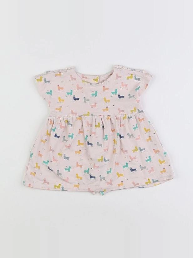 Vertbaudet - robe rose - 6 mois
