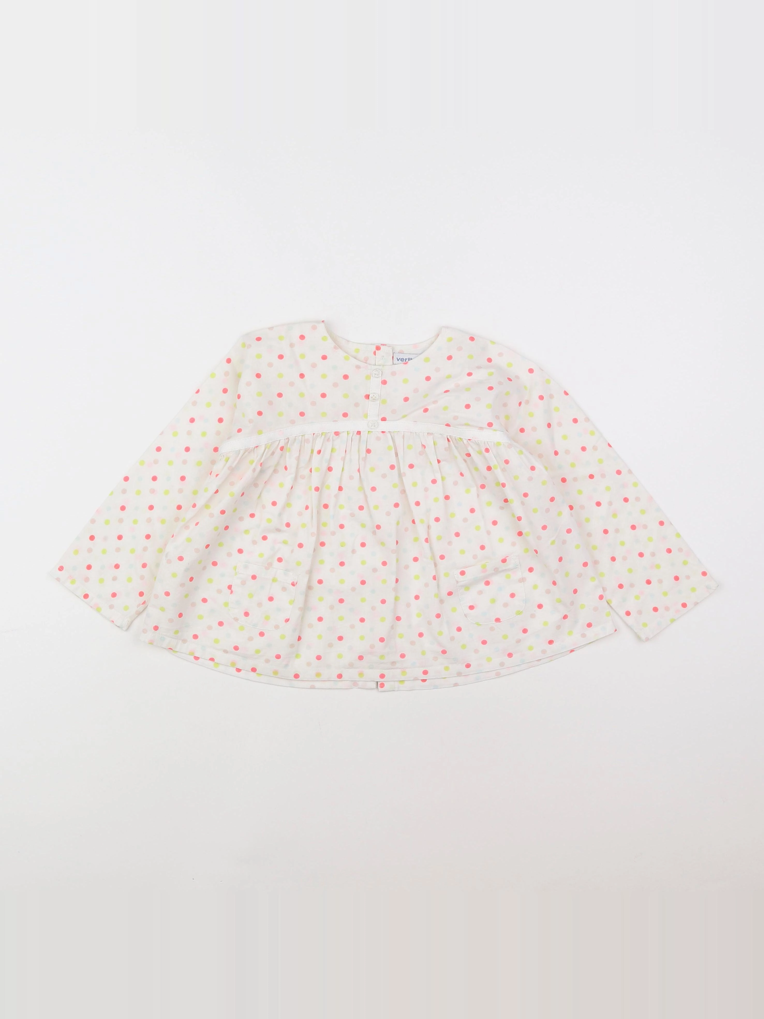 Vertbaudet - blouse multicolore - 2 ans