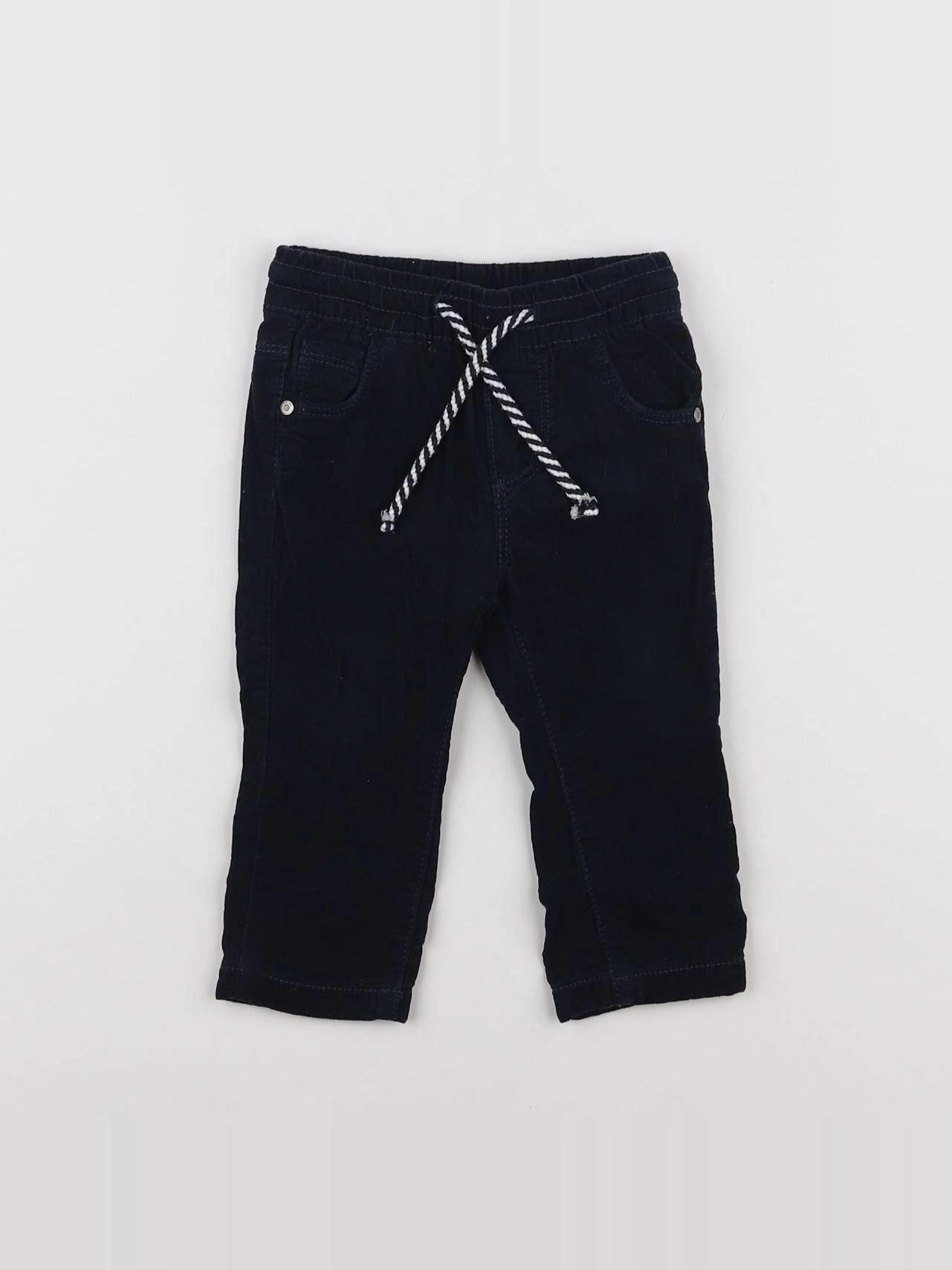 Tape à l'oeil - pantalon doublé bleu - 6 mois