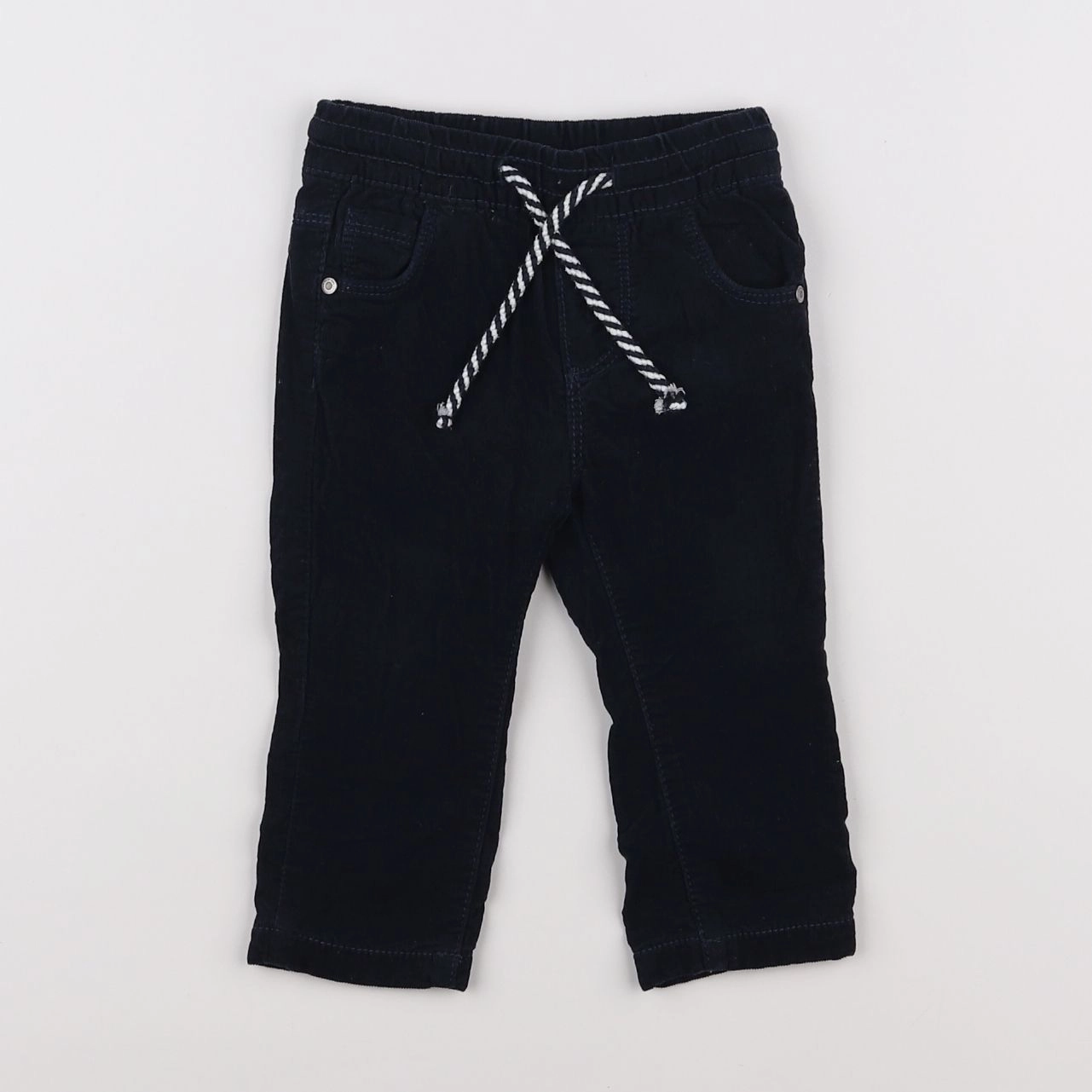 Tape à l'oeil - pantalon doublé bleu - 6 mois
