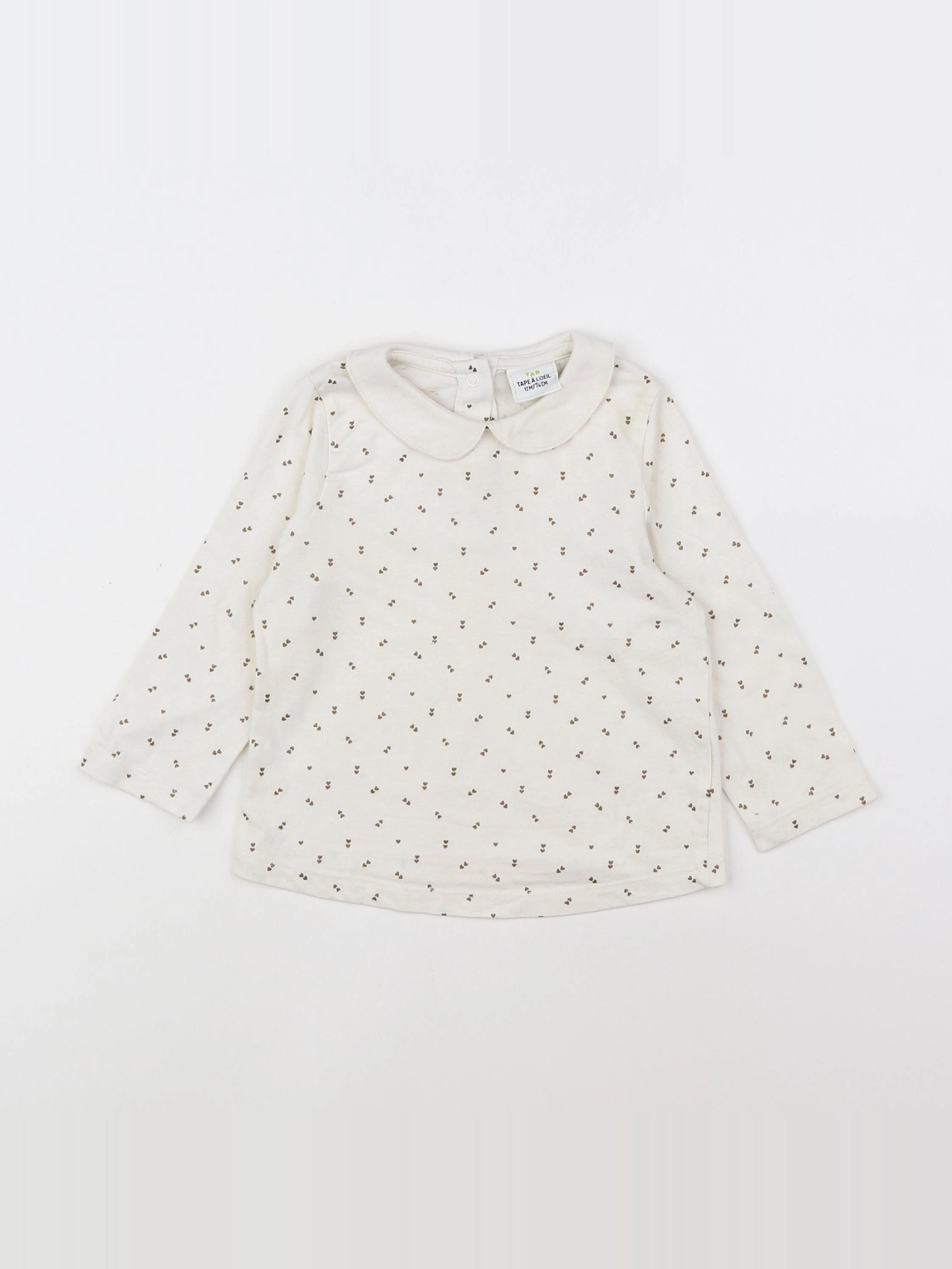 Tape à l'oeil - tee-shirt blanc - 12 mois