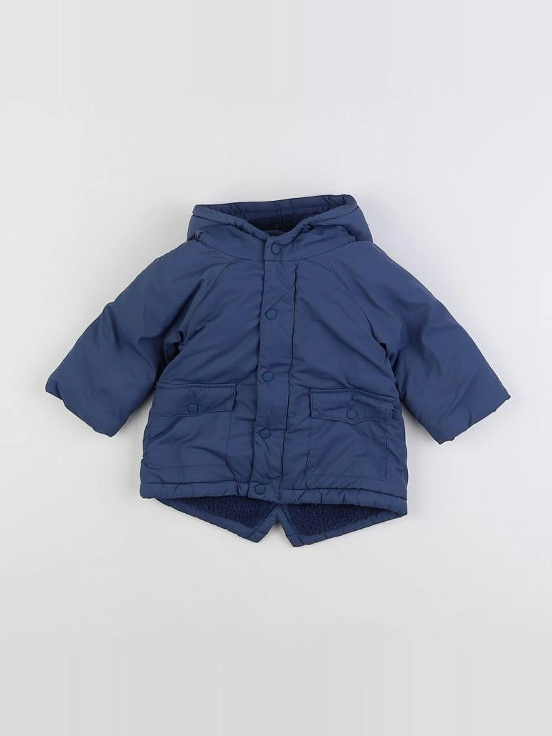 Vertbaudet - parka bleu - 6 mois