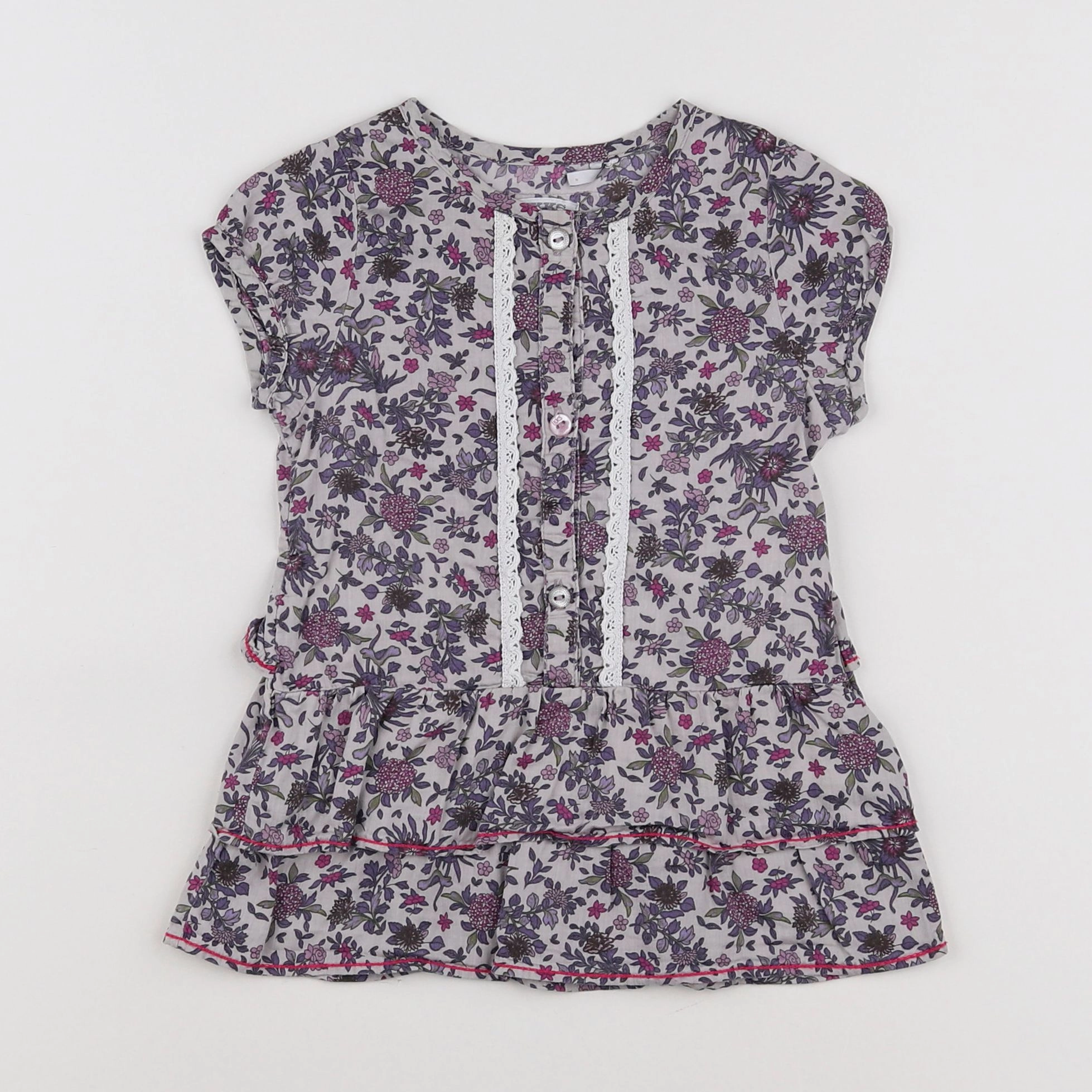 IKKS - robe violet - 12 mois