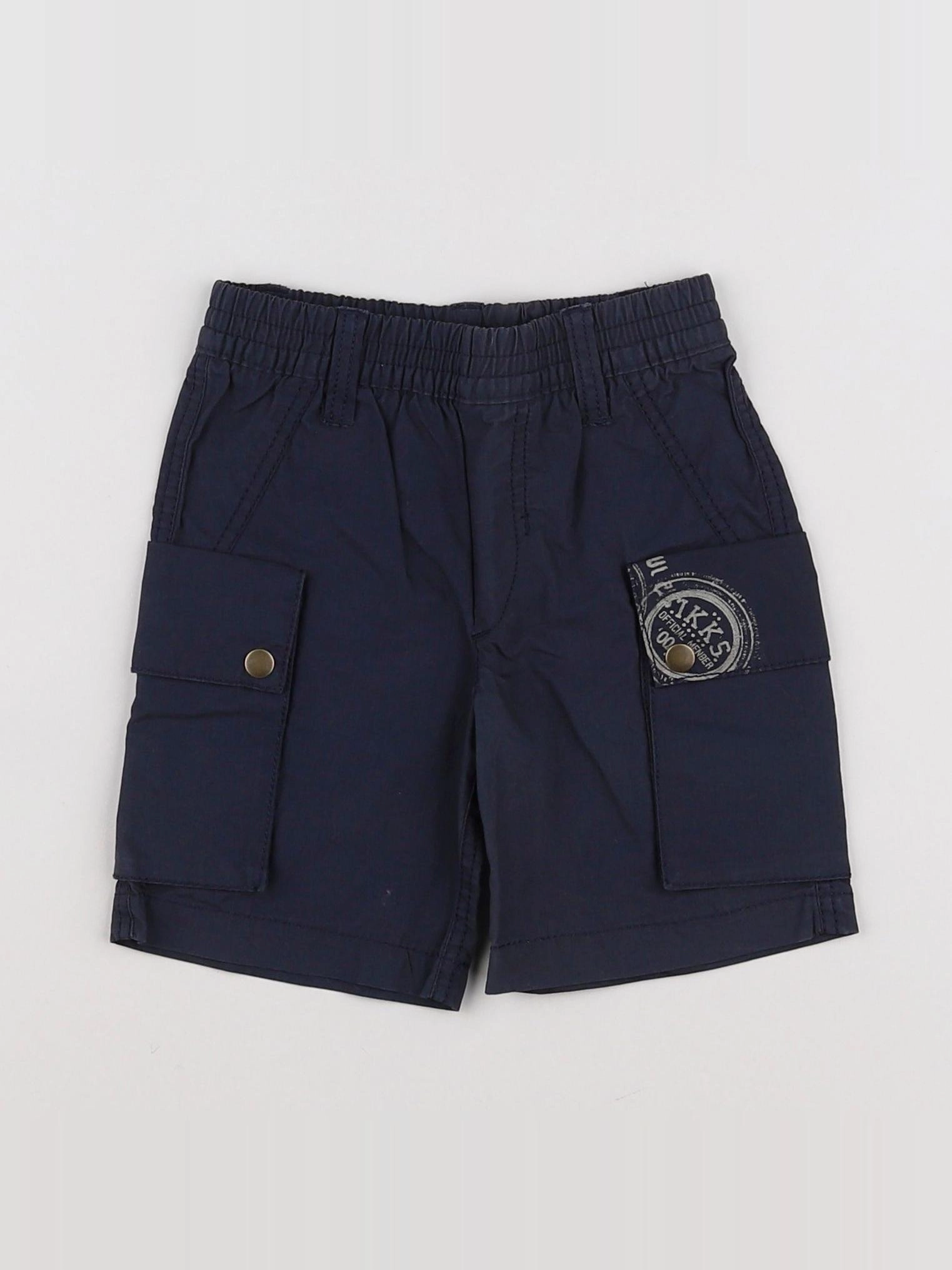 IKKS - short bleu - 12 mois