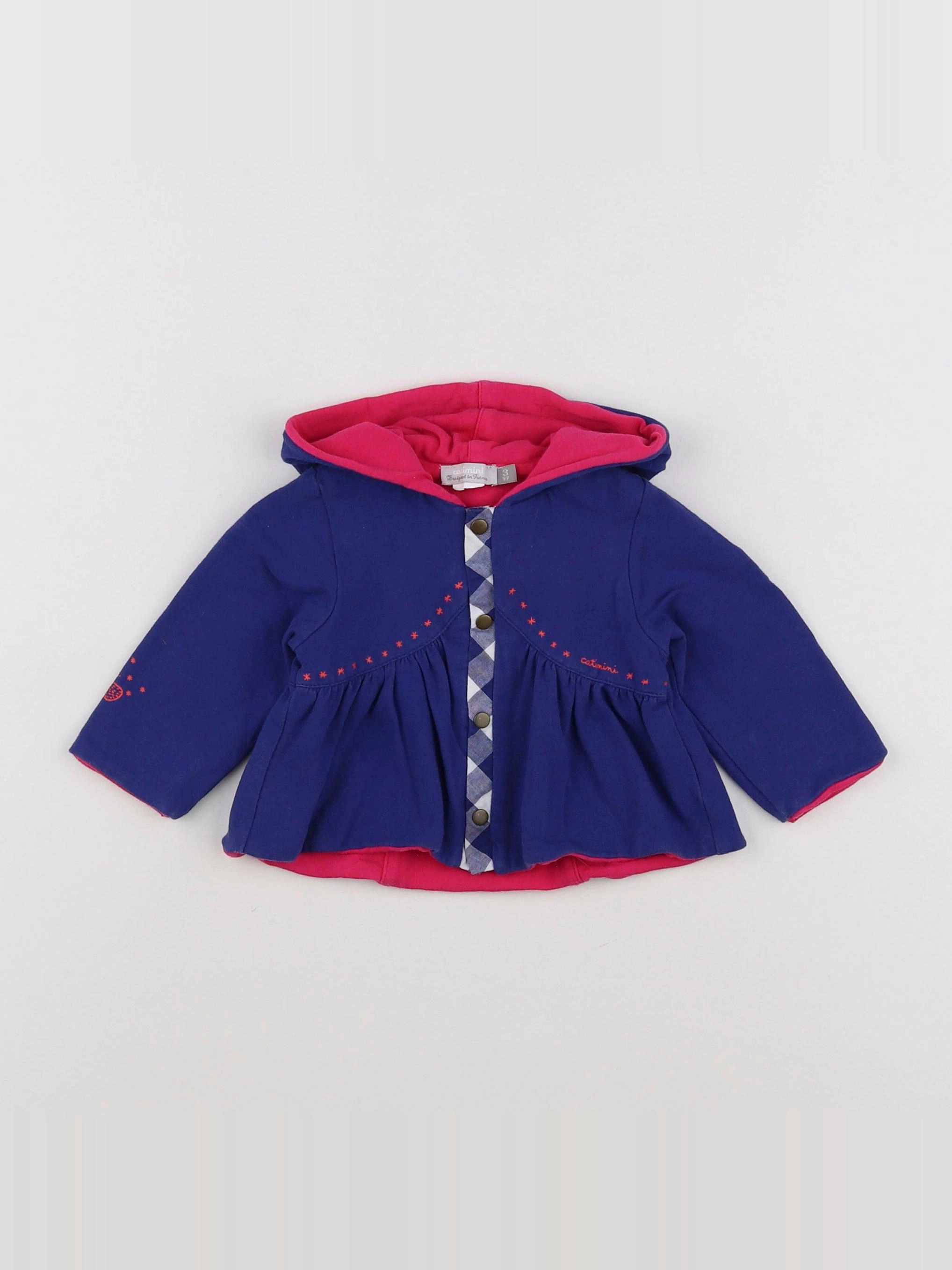 Catimini - sweat bleu - 3 mois