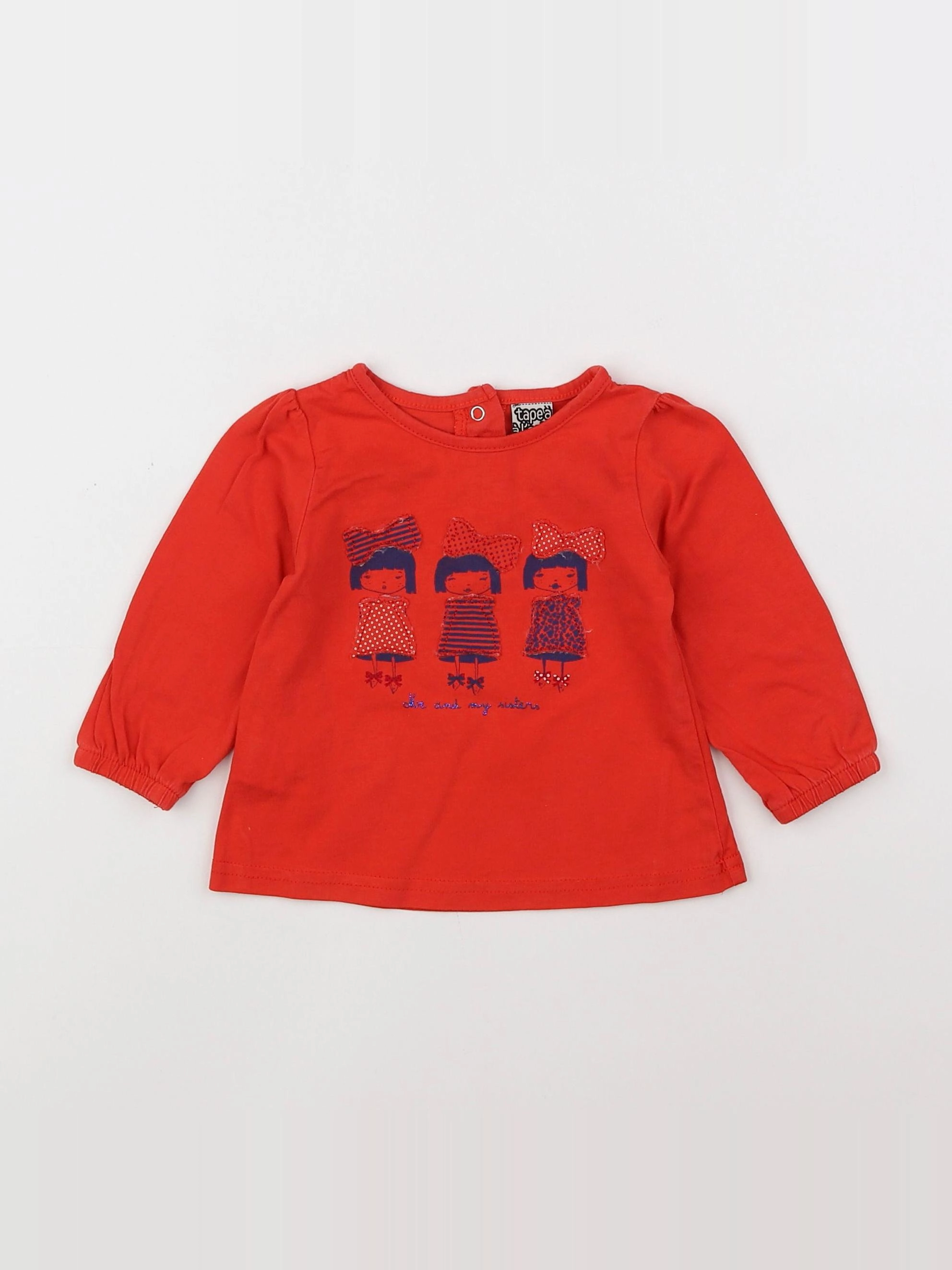 Tape à l'oeil - tee-shirt rouge - 12 mois