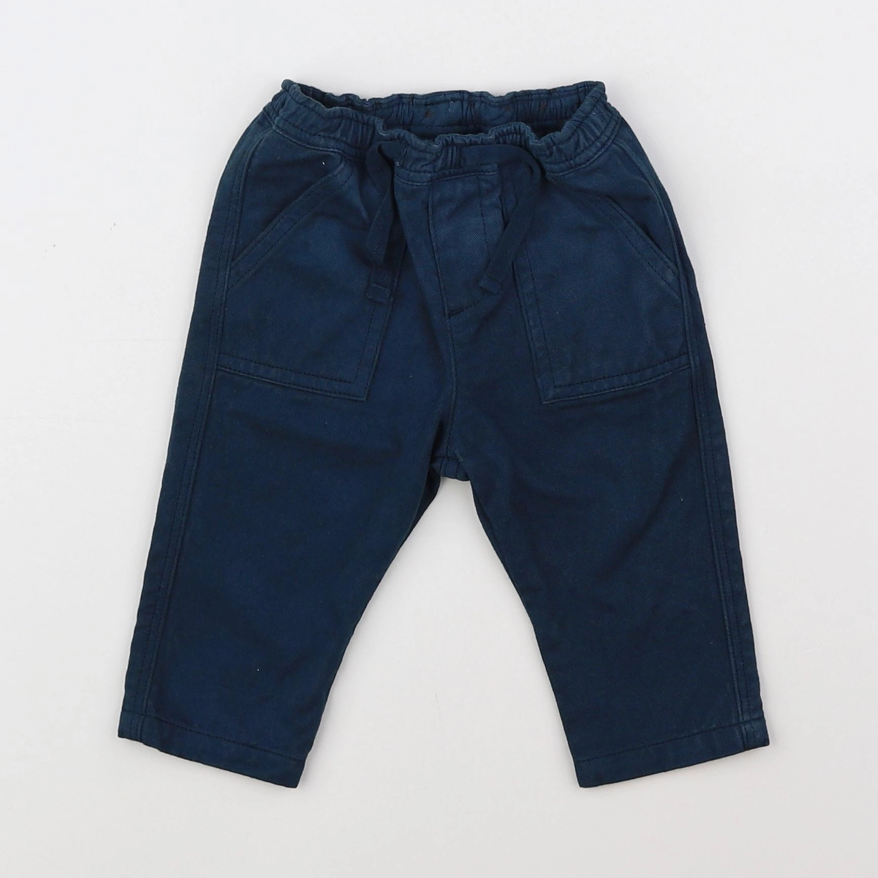 Bonton - pantalon bleu - 6 mois