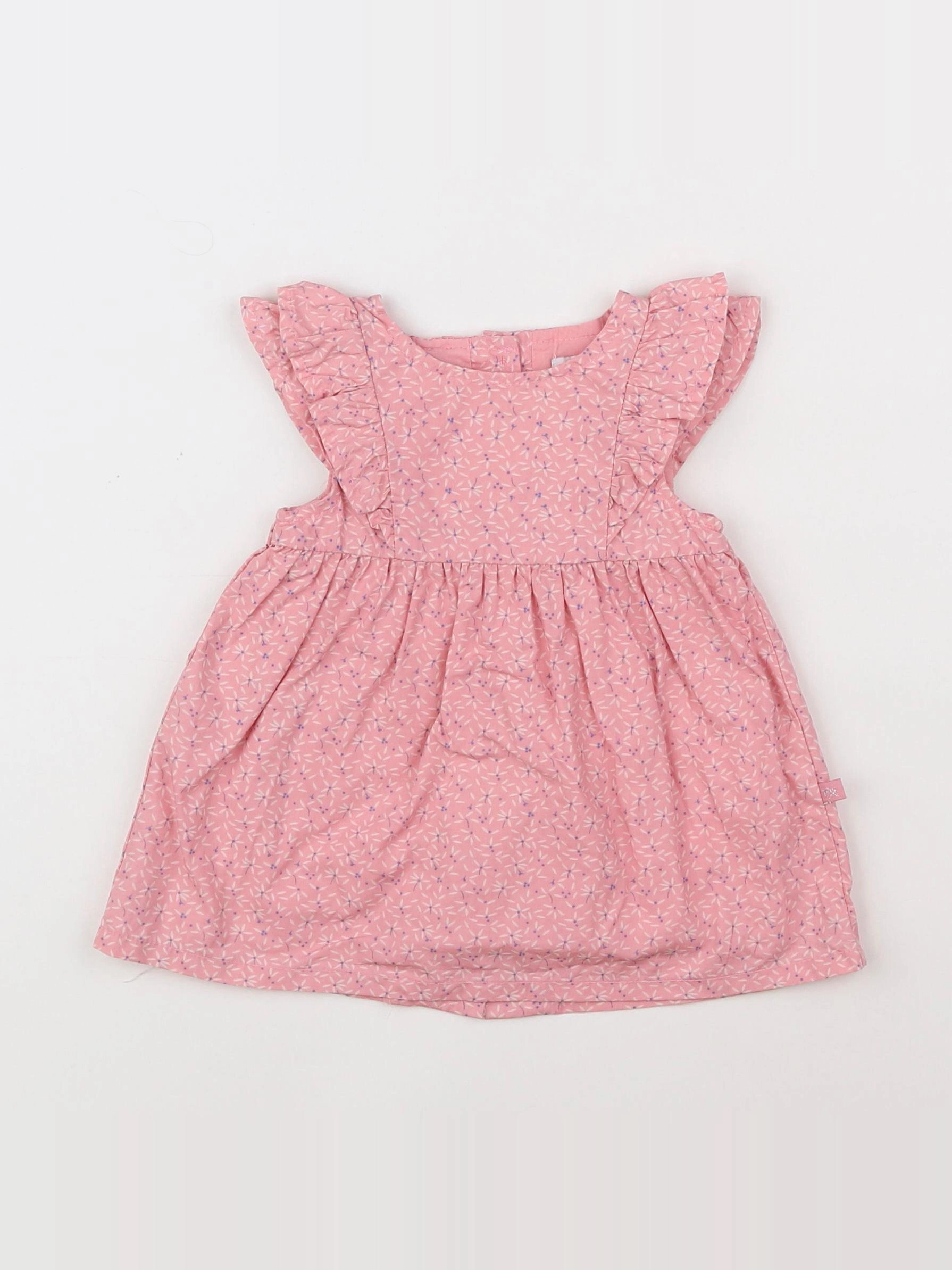 Cadet Rousselle - robe rose - 3 mois