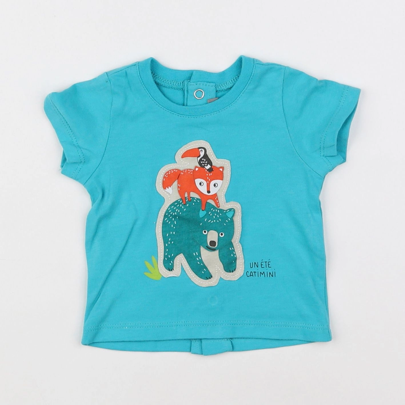 Catimini - tee-shirt bleu - 1 mois