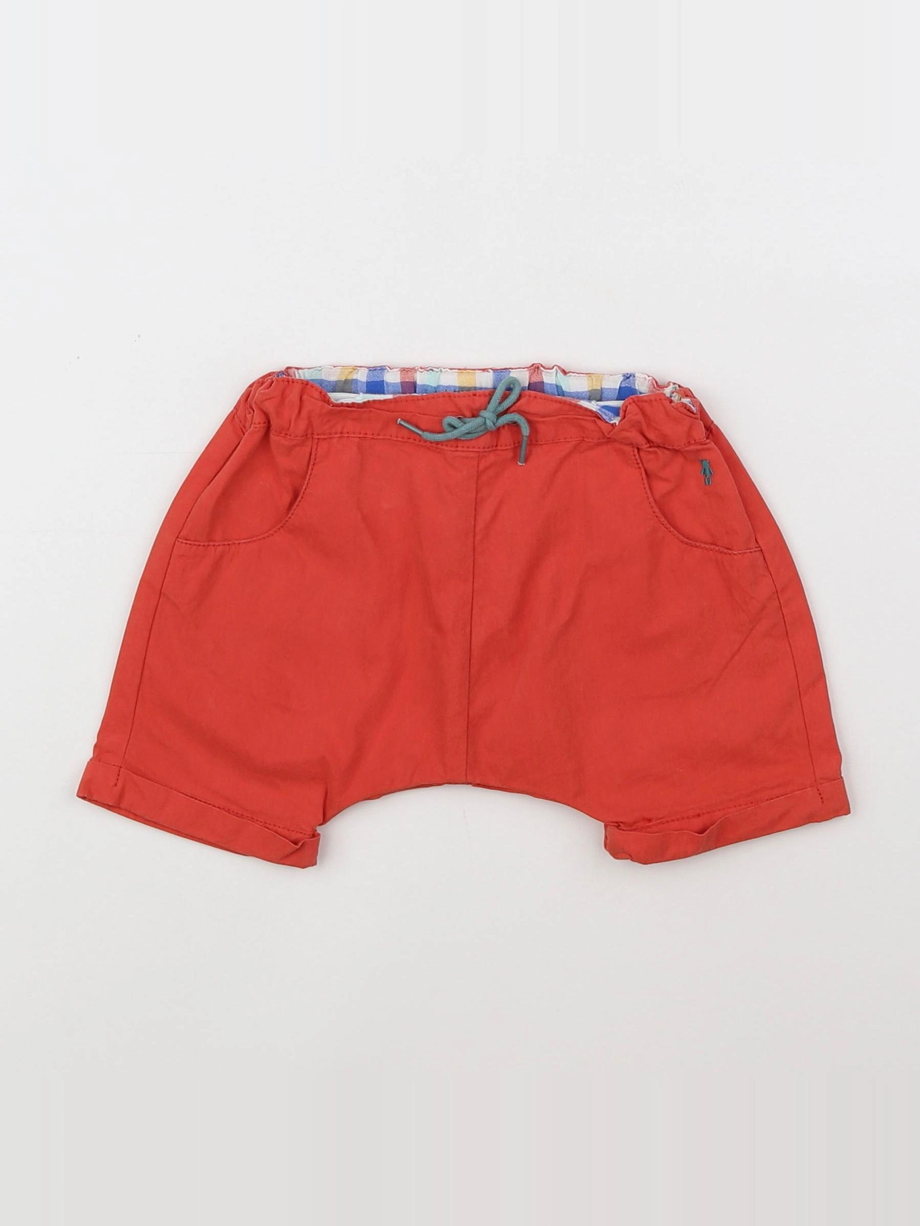 Natalys - short orange - 6 mois