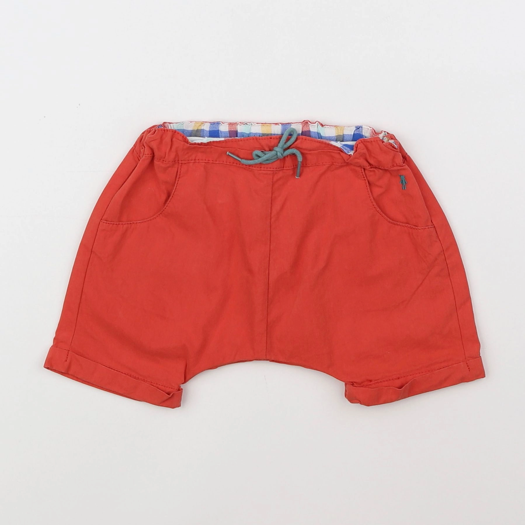 Natalys - short orange - 6 mois