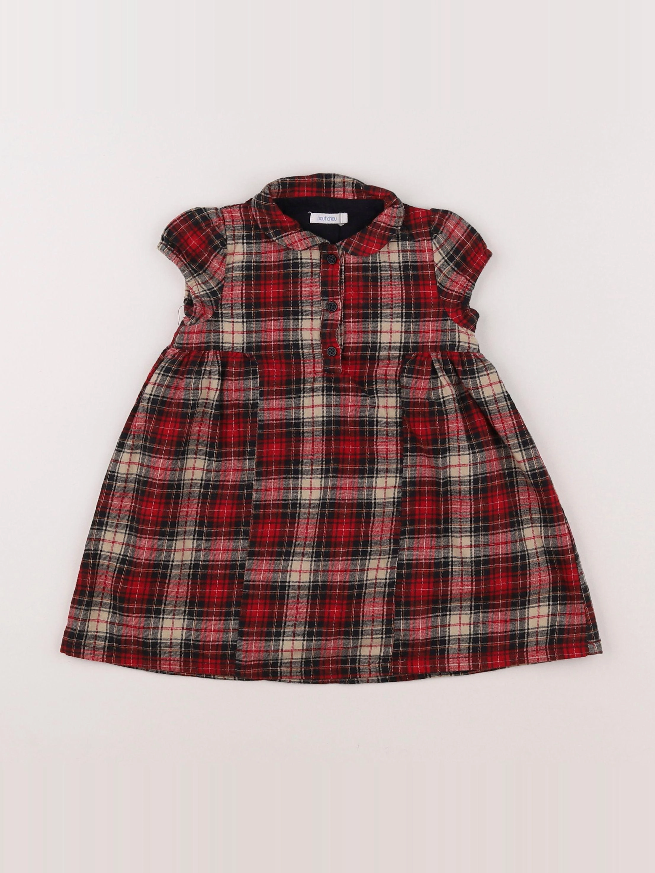 Boutchou - robe rouge - 9 mois