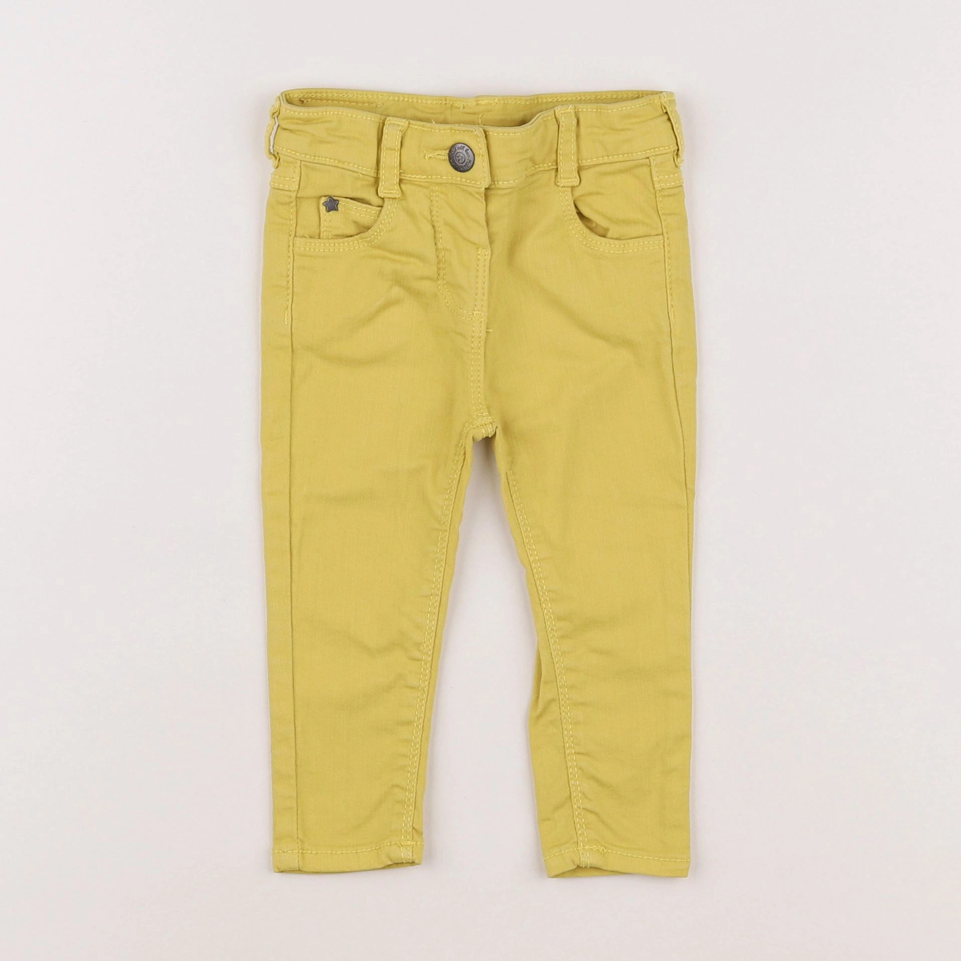 Tape à l'oeil - pantalon jaune - 9 mois