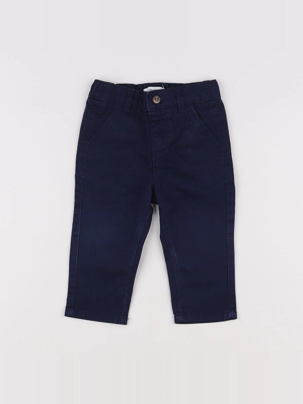 Vertbaudet - pantalon bleu - 9 mois